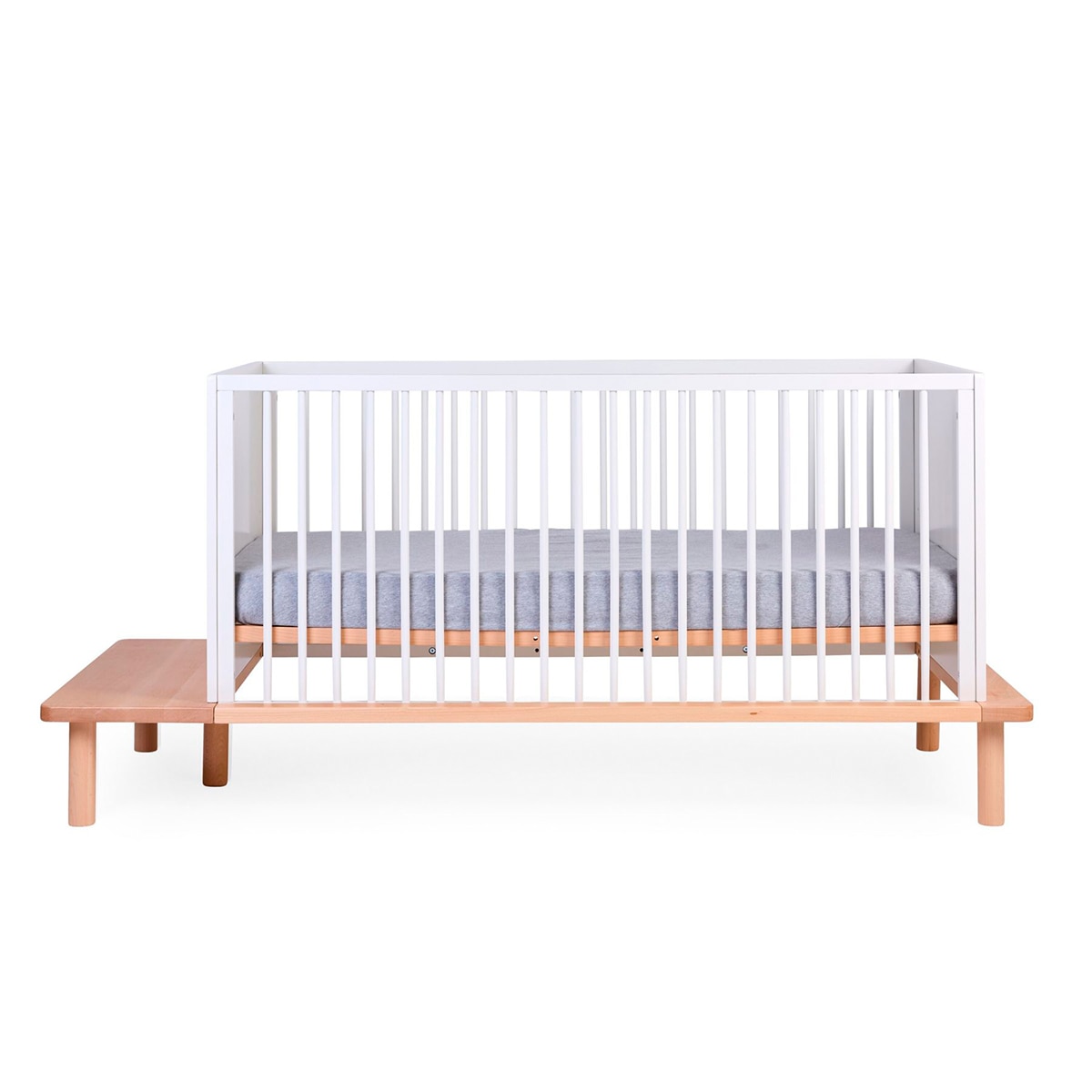 Berço Conversível em Cama Infantil 5 em 1 Childhome Natural-3