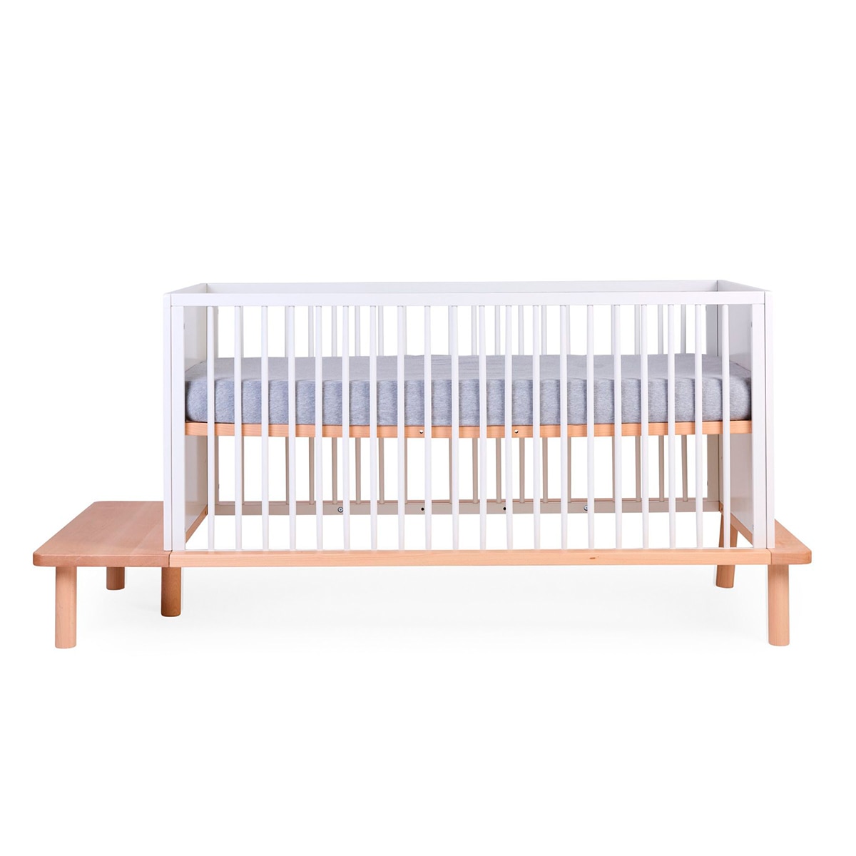Berço Conversível em Cama Infantil 5 em 1 Childhome Natural-4