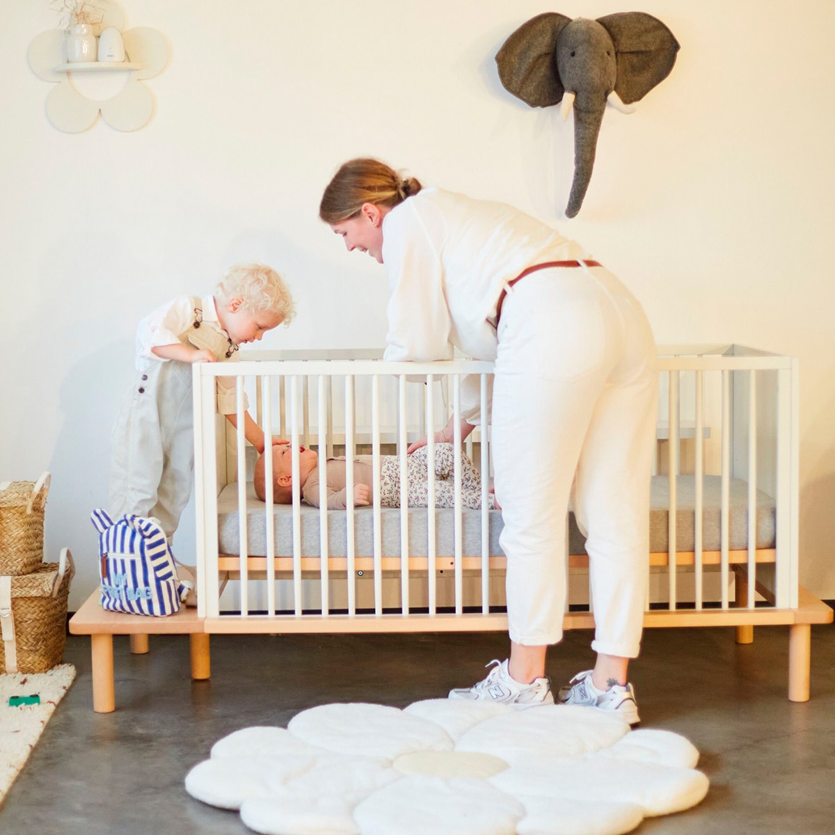 Berço Conversível em Cama Infantil 5 em 1 Childhome Natural-9