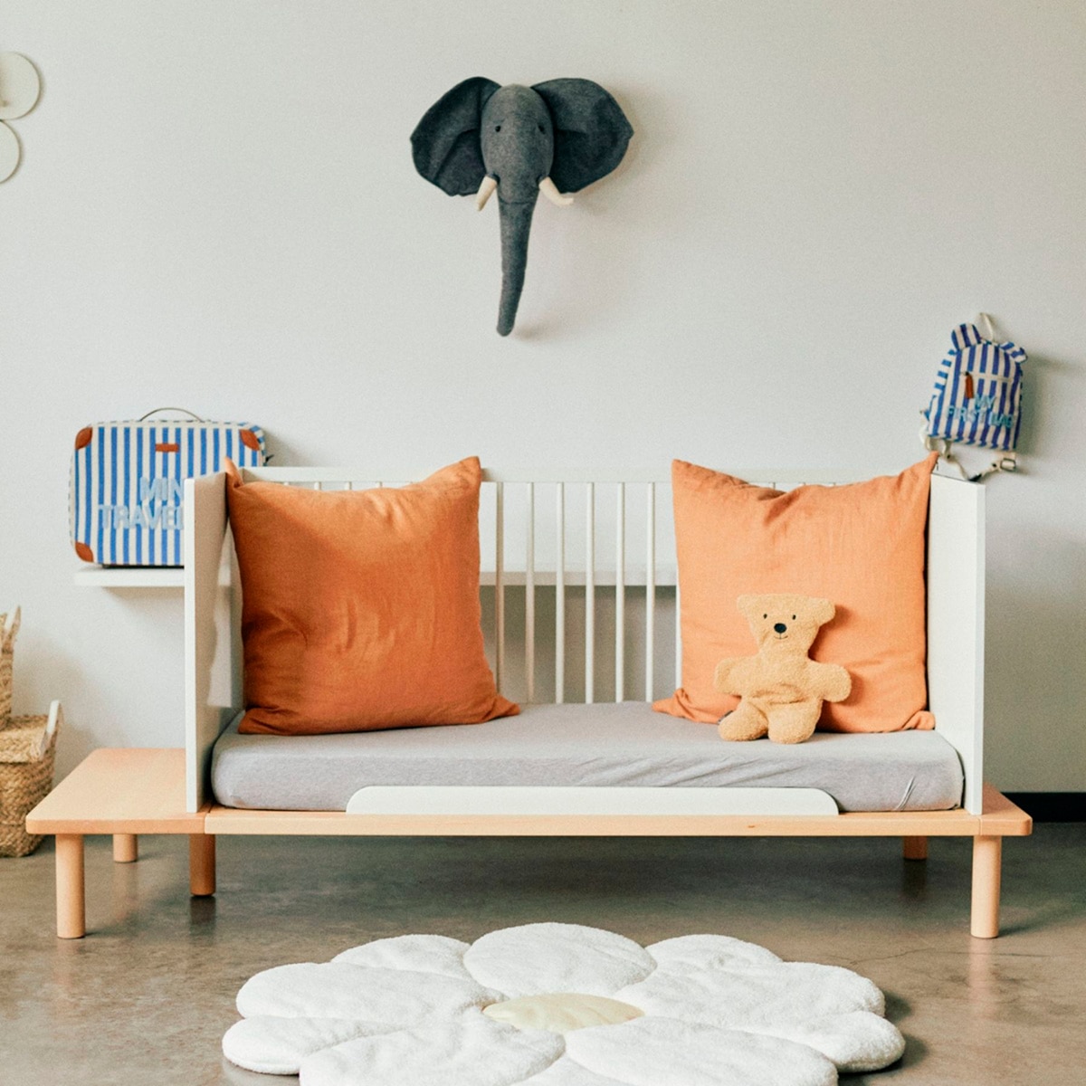 Berço Conversível em Cama Infantil 5 em 1 Childhome Natural-13