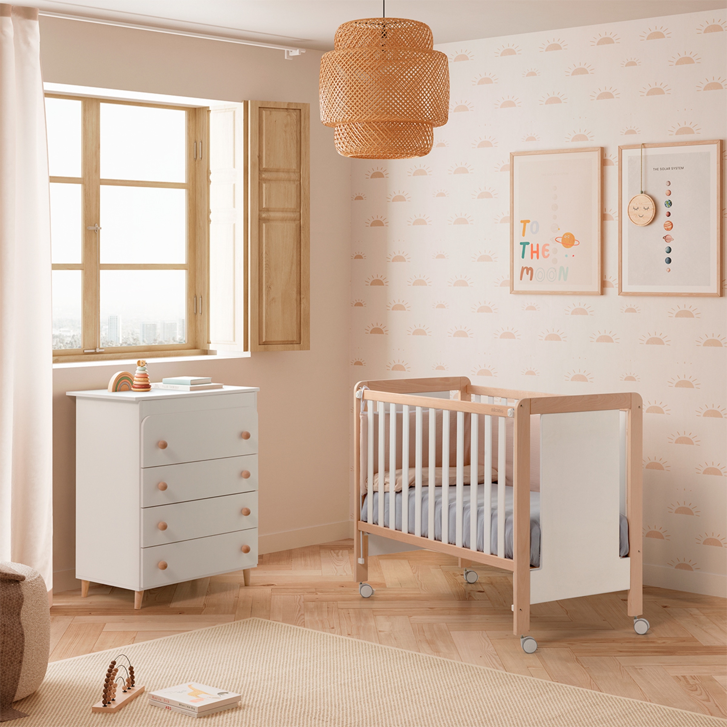 Berço com Opção de Co-Sleeping Luciana 120x60 Natural-2