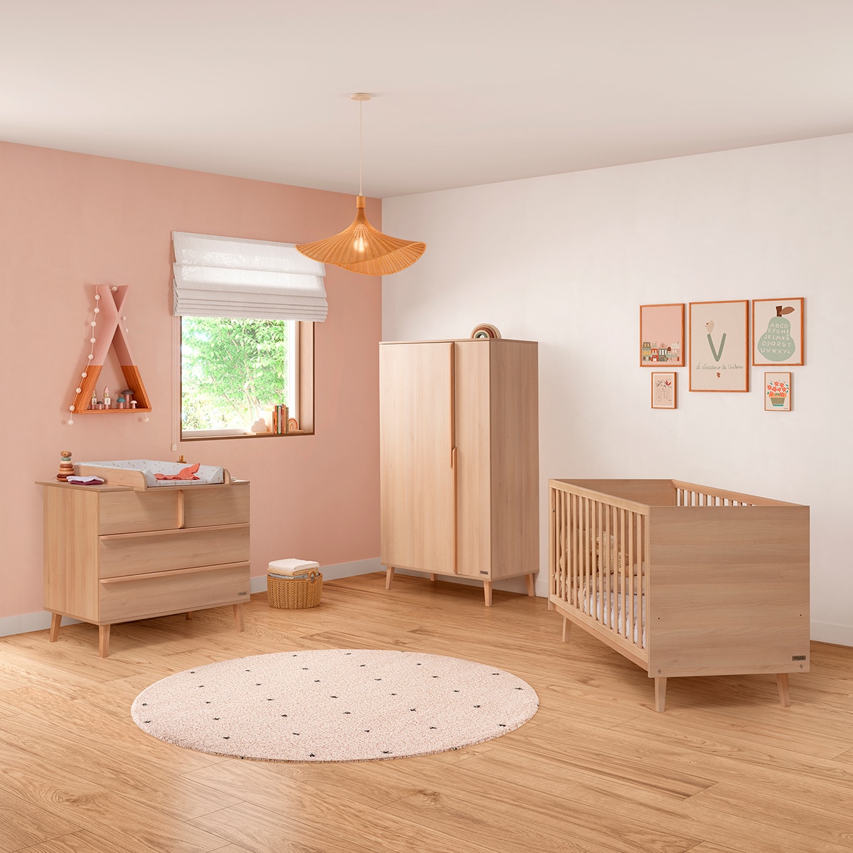 Berço com Opção de Co-sleeping Martha - 120x60 cm Natural-3