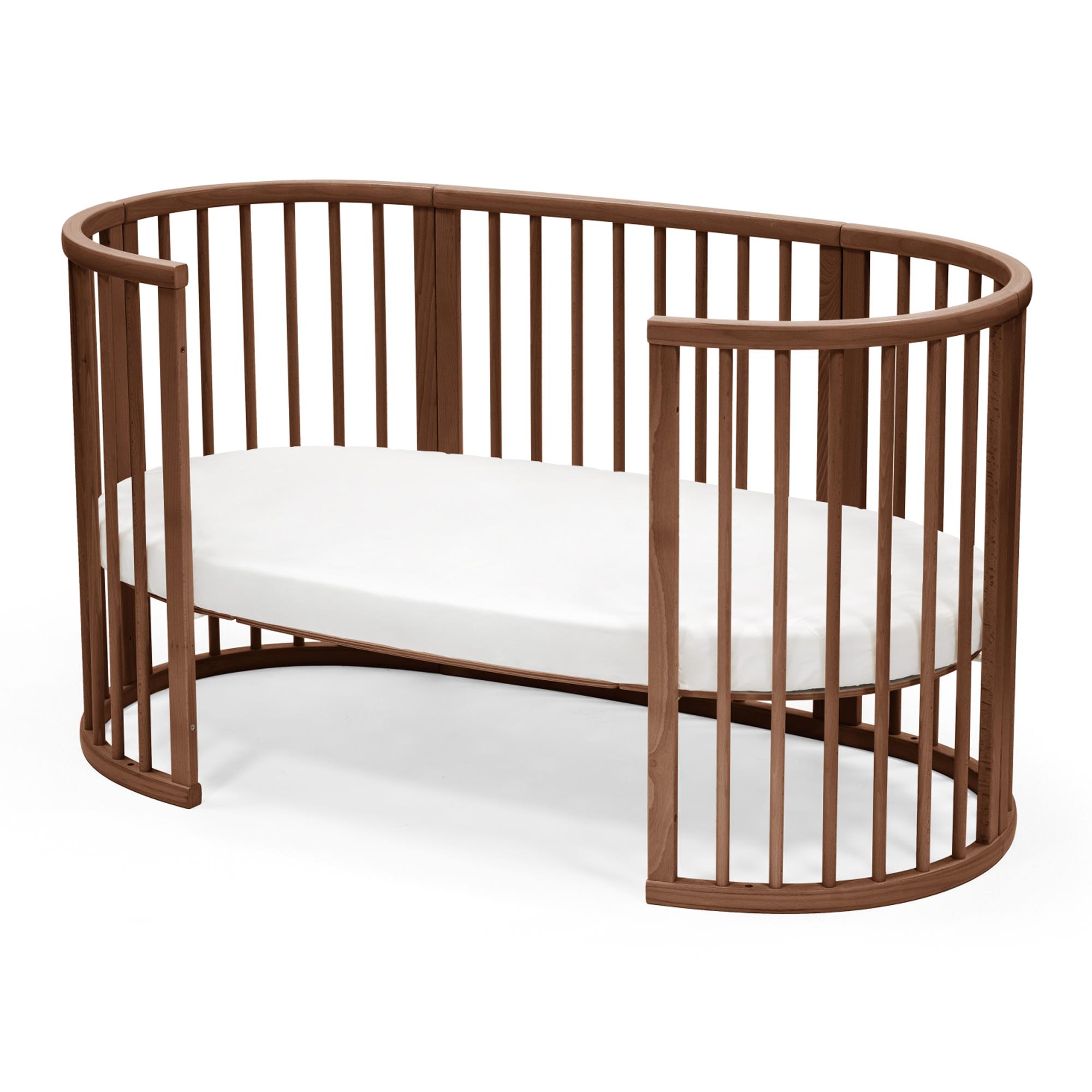 Cuna Stokke Sleepi V3 - Blanco Marrón oscuro-5