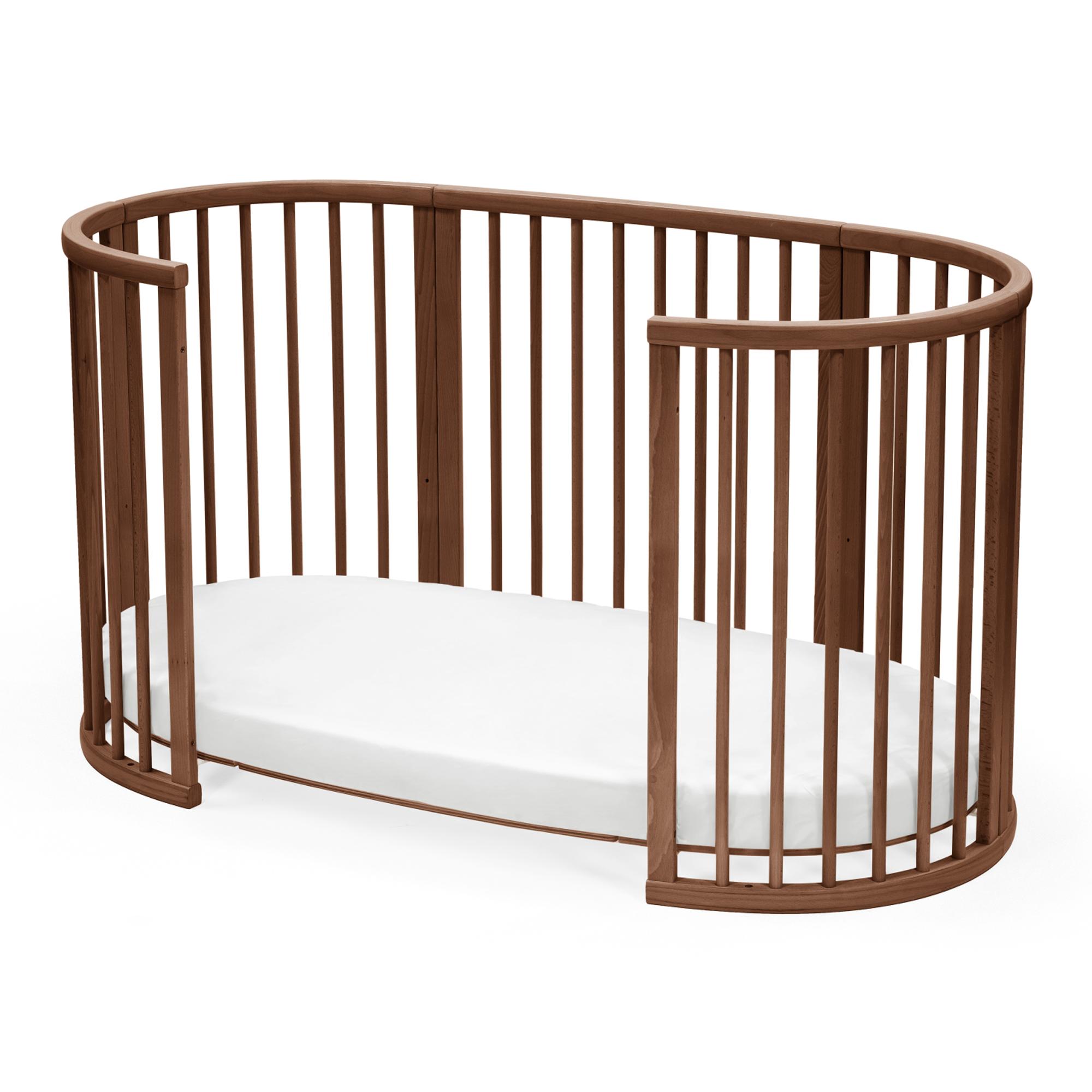 Cuna Stokke Sleepi V3 - Blanco Marrón oscuro-6