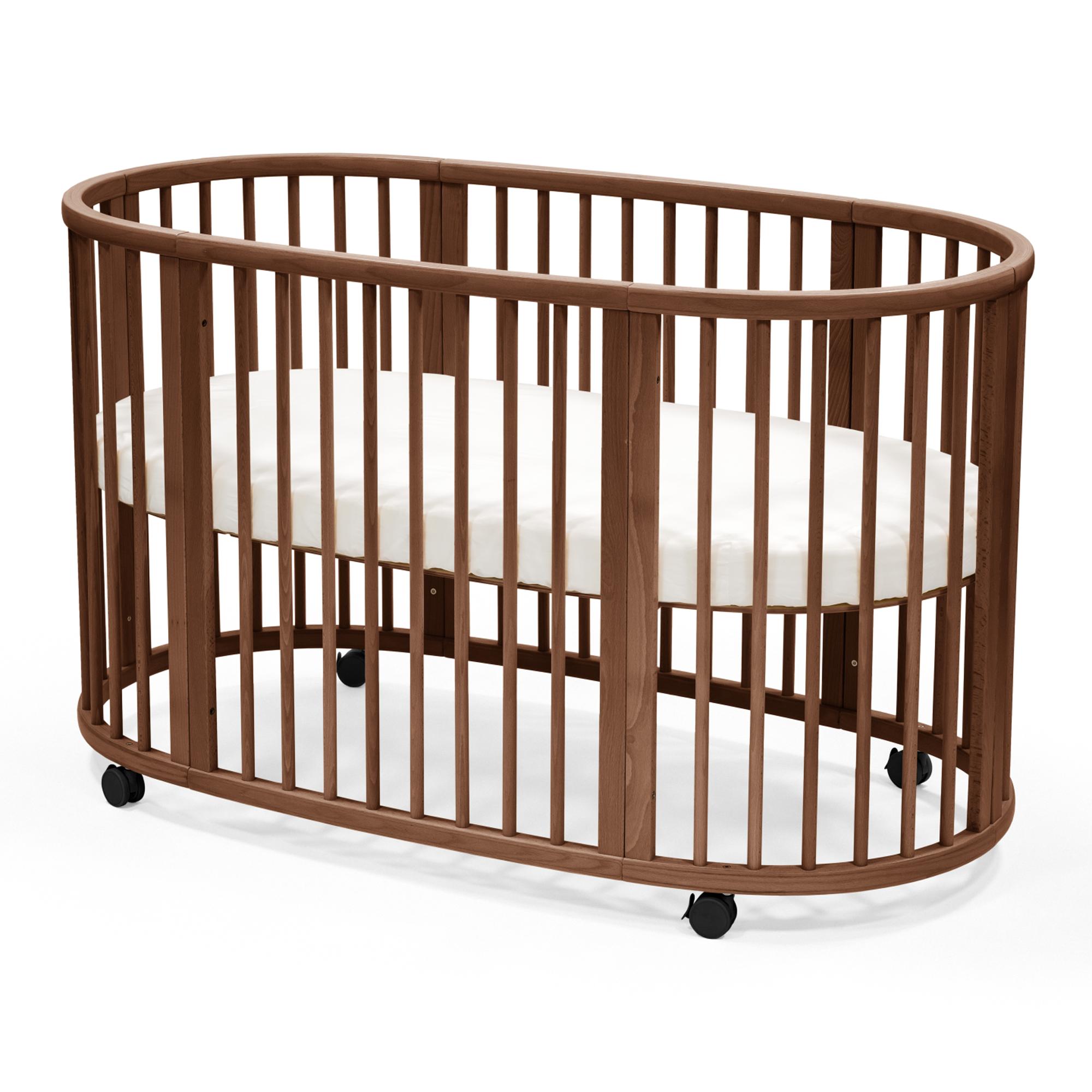 Cuna Stokke Sleepi V3 - Blanco Marrón oscuro-7