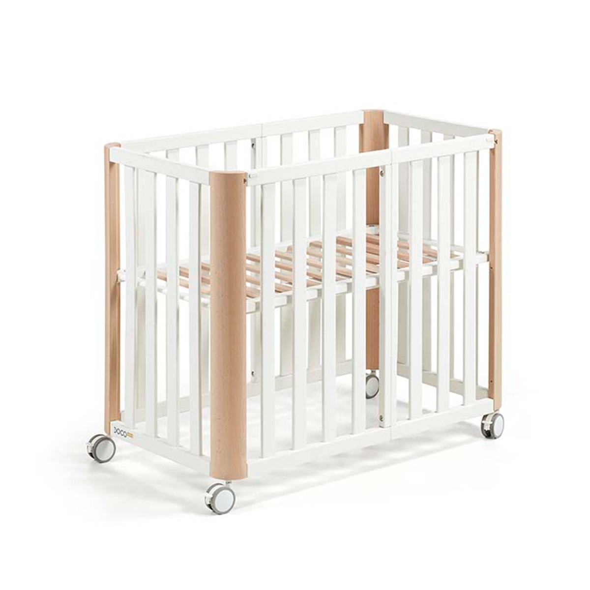 Berço Evolutivo (90x50/120x60 cm) Doco Sleeping Plus Natural / Branco-1