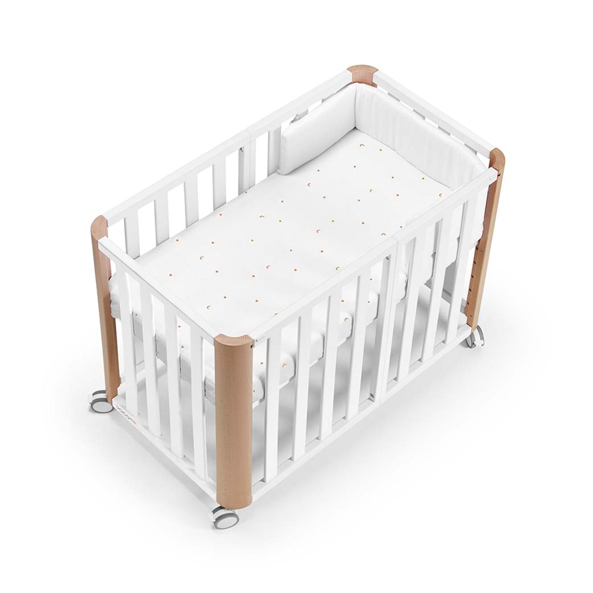 Cotinfant - Pack Cuna evolutiva (90x50-120x60 cm) Cotinfant Doco Sleeping PLUS + colchón + textil 90x50.