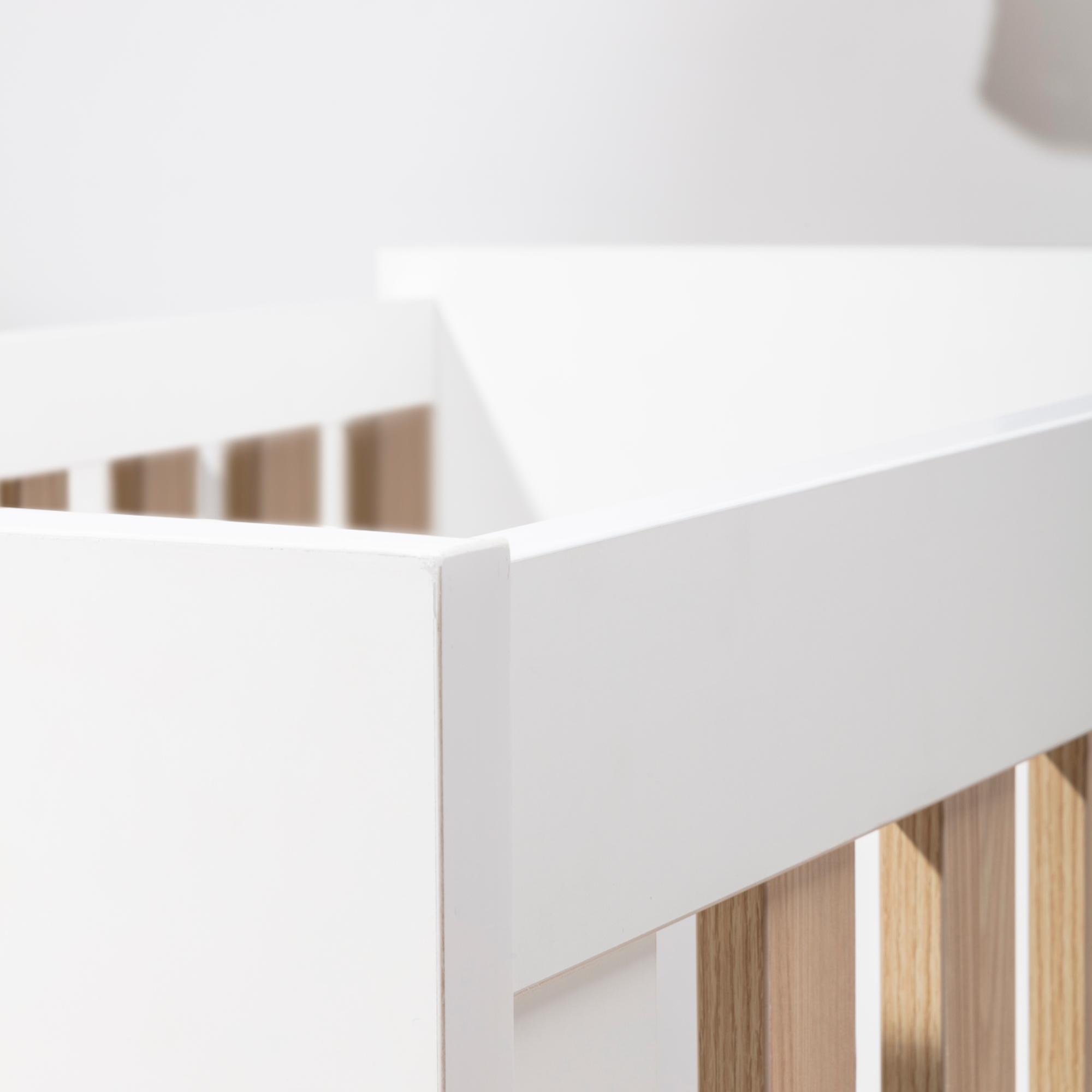 Berço com Opção de Co-sleeping (120 x 60 cm) Ikid Essenza. Branco-3