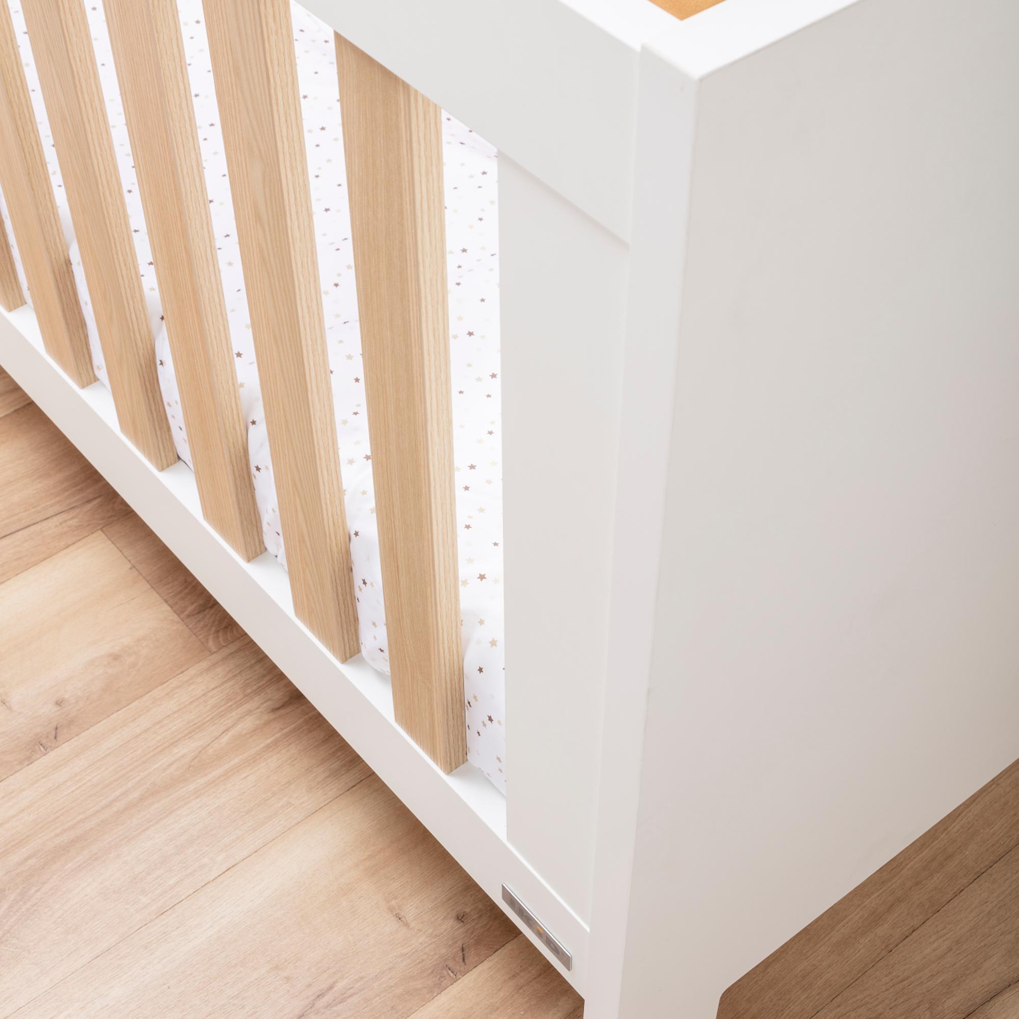 Berço com Opção de Co-sleeping (120 x 60 cm) Ikid Essenza. Branco-4
