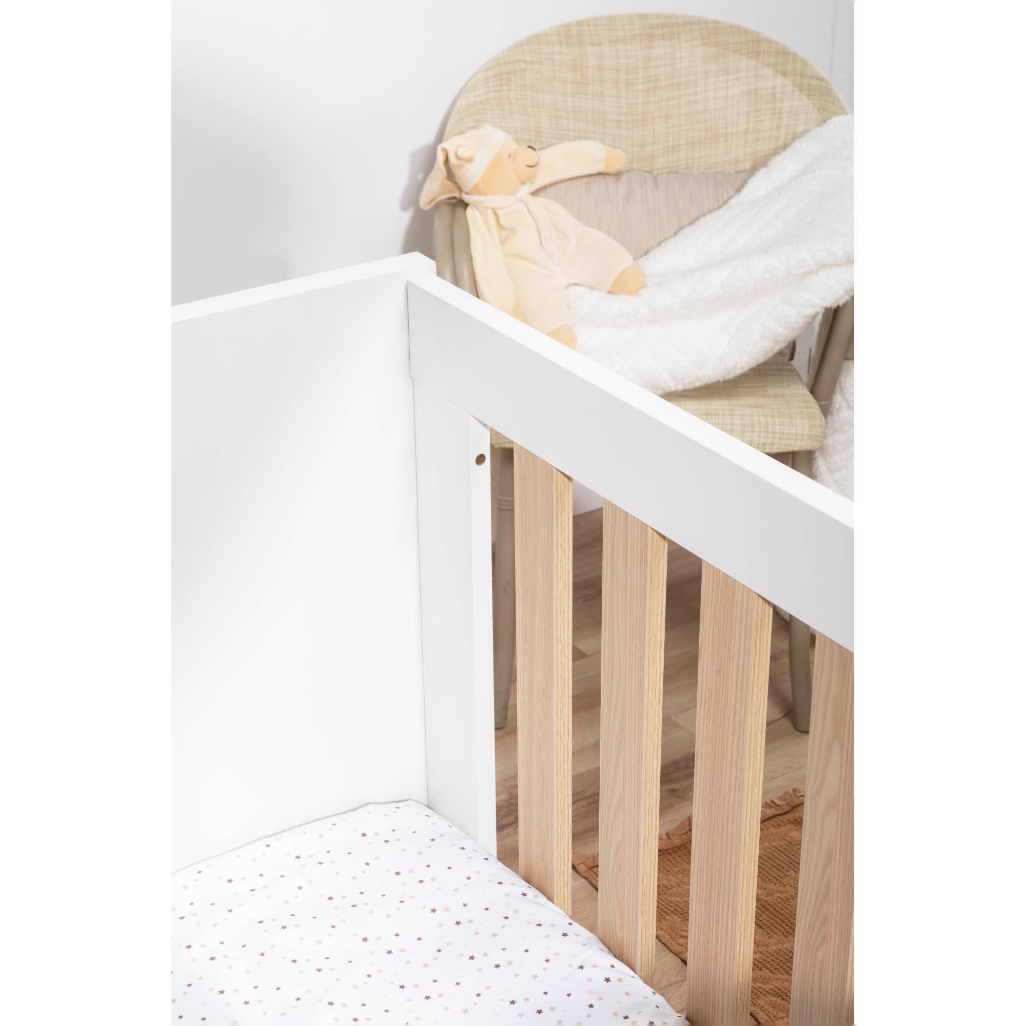 Berço com Opção de Co-sleeping (120 x 60 cm) Ikid Essenza. Branco-5