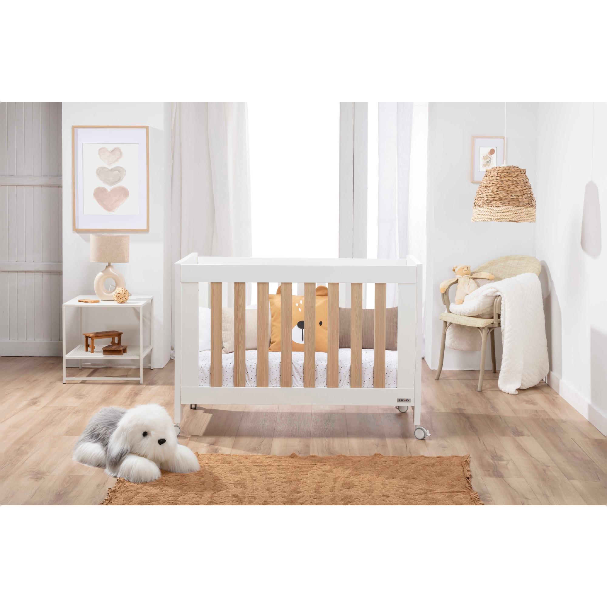 Berço com Opção de Co-sleeping (120 x 60 cm) Ikid Essenza. Branco-6