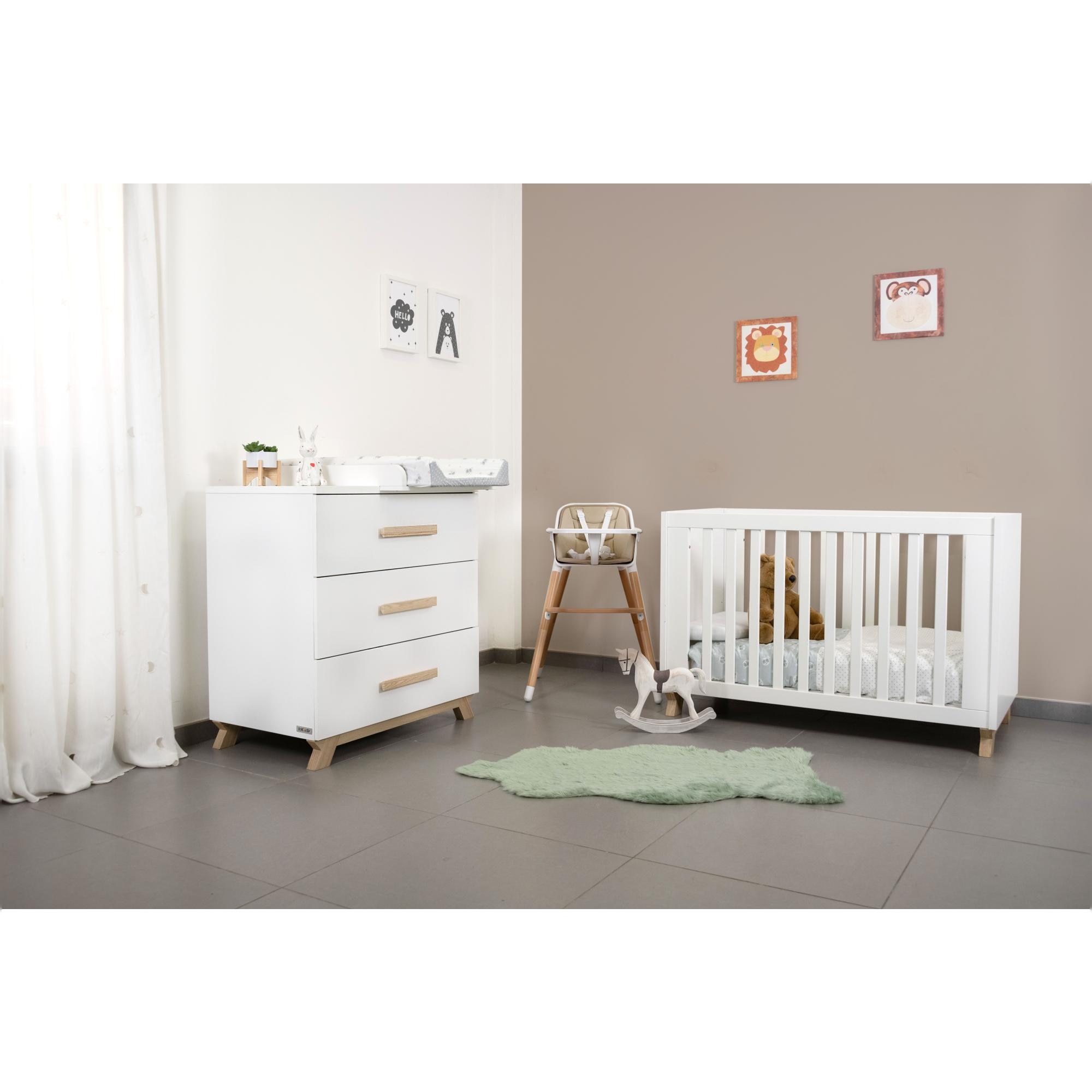 Berço (120 x 60 cm) Ikid Veneto. Branco-2