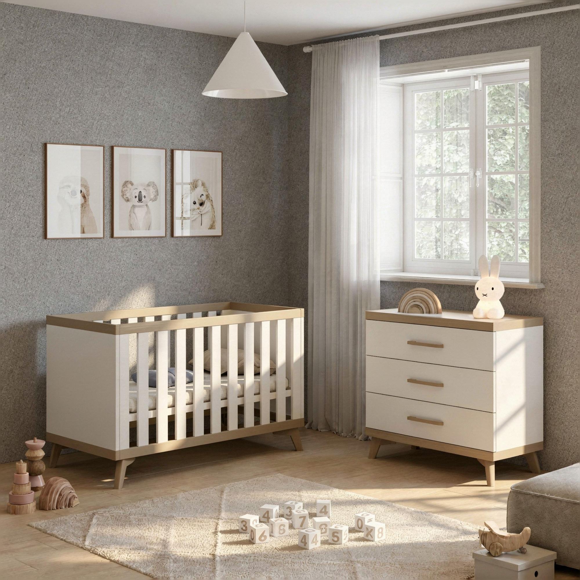 Berço com Opção de Co-sleeping (120 x 60 cm) Ikid Capri Branco-2