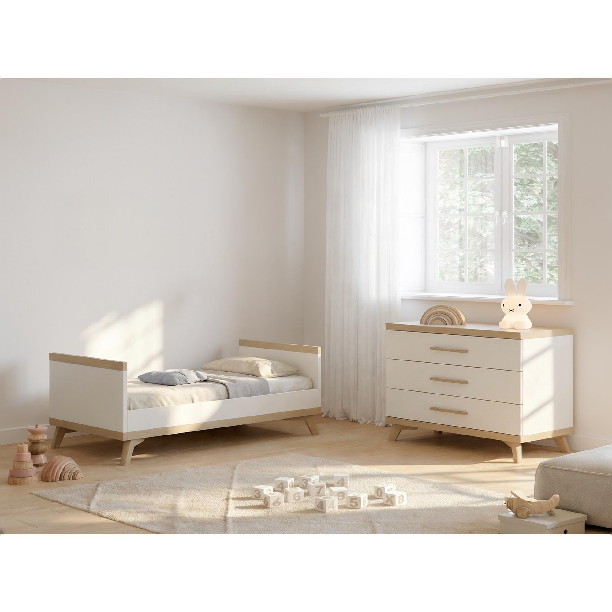 Berço Convertível em Cama (140 x 70 cm) Ikid Capri COLOR_BLANCO-4