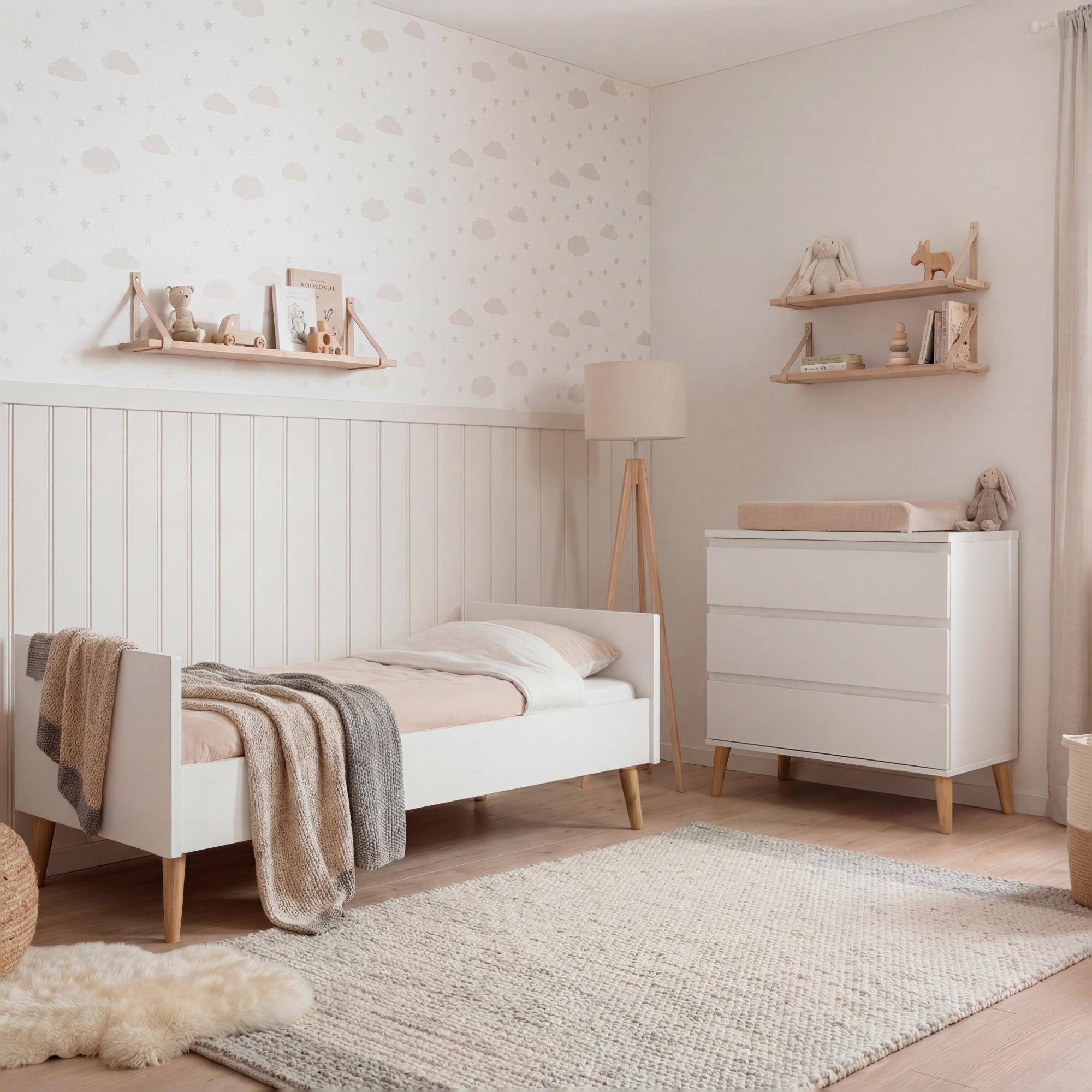 Cuna convertible en cama (140x70) Ikid Firenze - Blanco Blanco-4