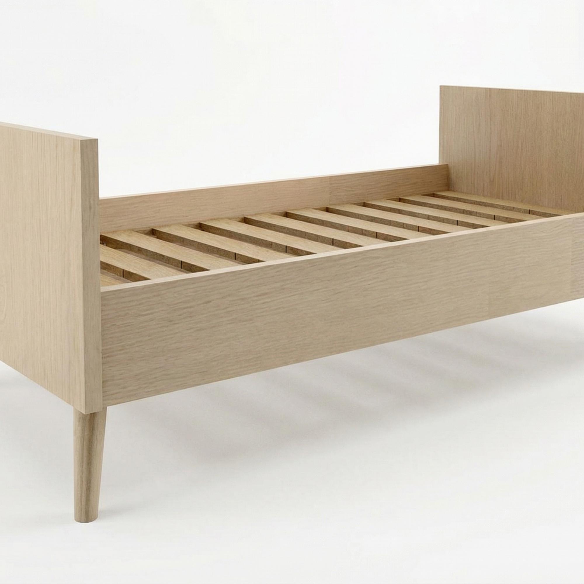 Berço convertível em cama (140 × 70 cm) Ikid Firenze Natural-3