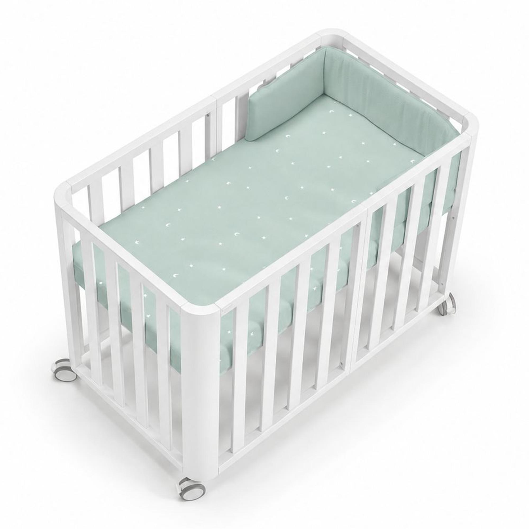 Cotinfant - Pack Cuna evolutiva (90x50-120x60 cm) Cotinfant Doco Sleeping PLUS + colchón + textil SENA 90x50.