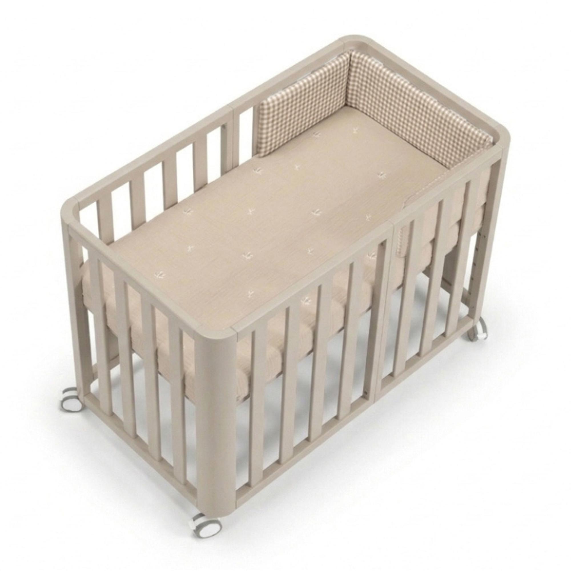 Imagem 0 de Conjunto de berço evolutivo (90x50/120x60 cm) Cotinfant Doco Sleeping PLUS + colchão + roupa de cama SILVA 90x50