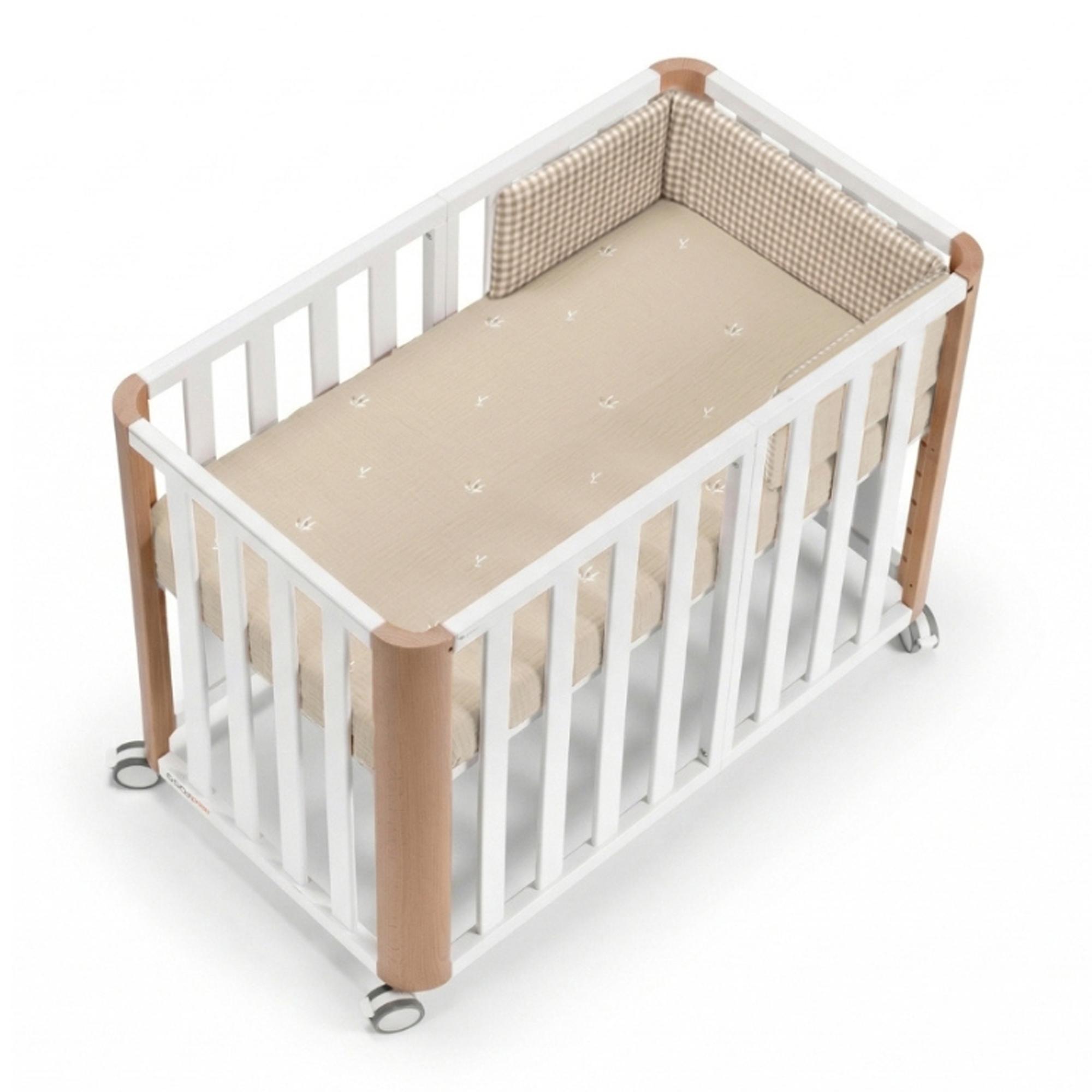 Imagem 0 de Conjunto de berço evolutivo (90x50/120x60 cm) Cotinfant Doco Sleeping PLUS + colchão + roupa de cama SILVA 90x50