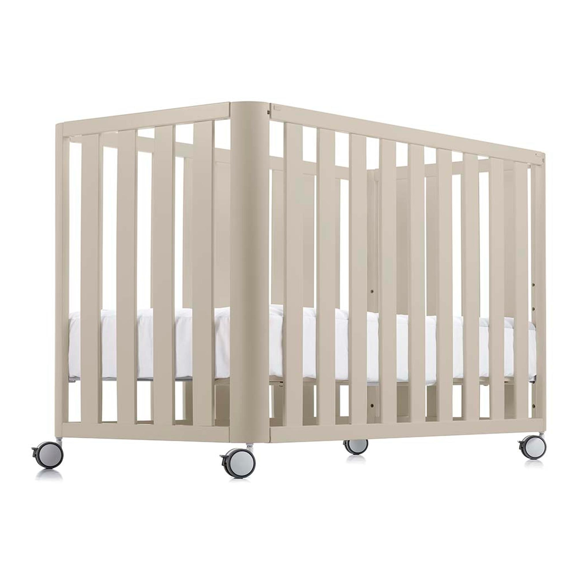 Pack Cuna de colecho (120x60 cm) Cotinfant Doco Sleeping + colchón + textil SILVA - Beige Beige-2