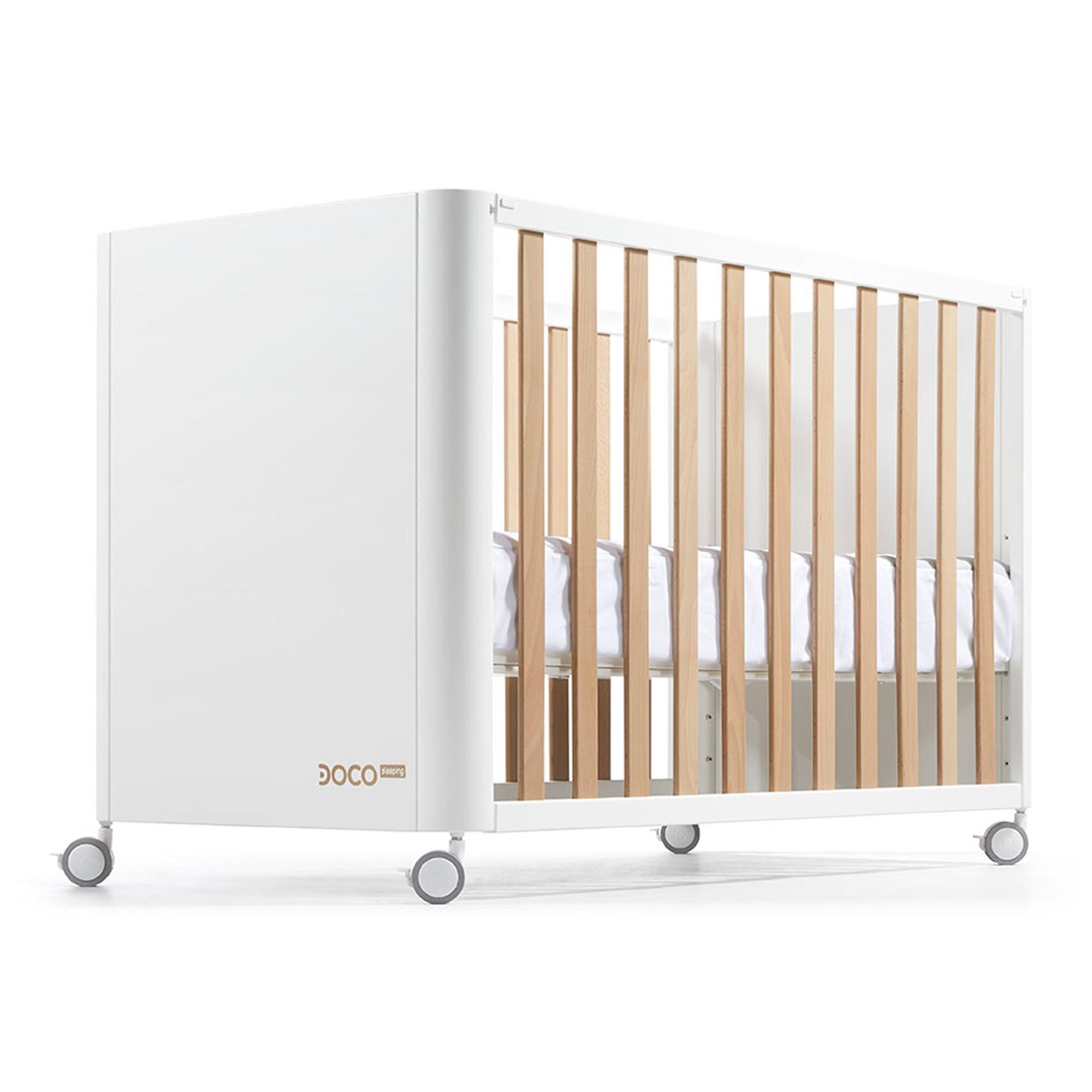 Conjunto de berço para cosleeping (120 x 60 cm) Cotinfant Doco Sleeping Style + colchão + roupa de cama SILVA Natural-2