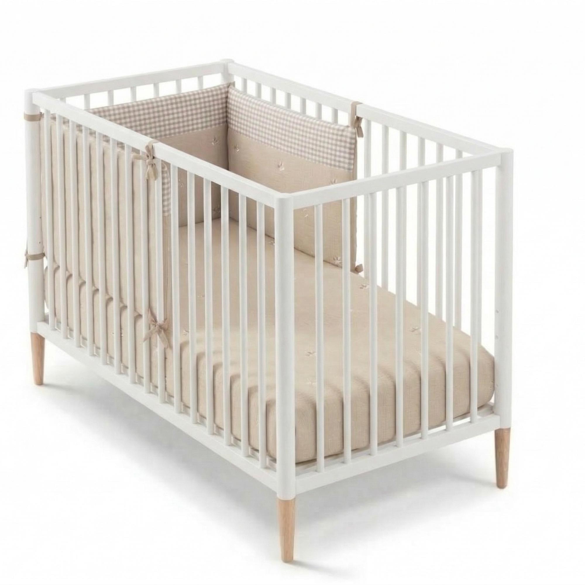 Imagem 0 de Pack Berço de Madeira Montesori (120x60 cm) Cotinfant Tesori + Colchão Air-Foam + Lençol SILVA Camel