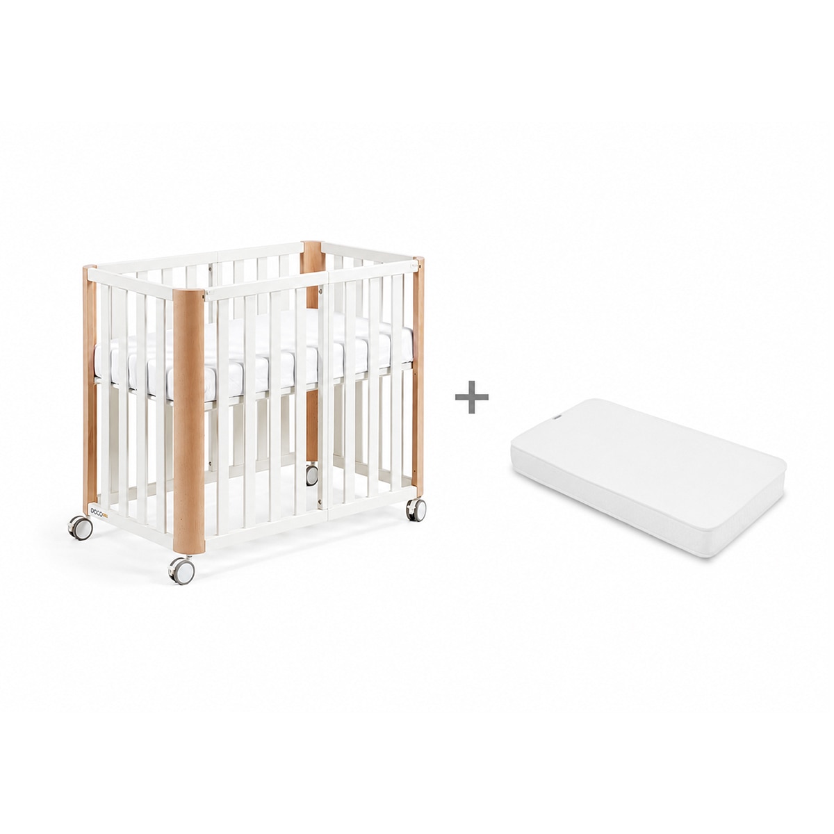 Imagem 0 de Pack Berço Evolutivo (90x50/120x60 cm) Cotinfant Doco PLUS + Colchão Air-Foam 90x50 + 120x60