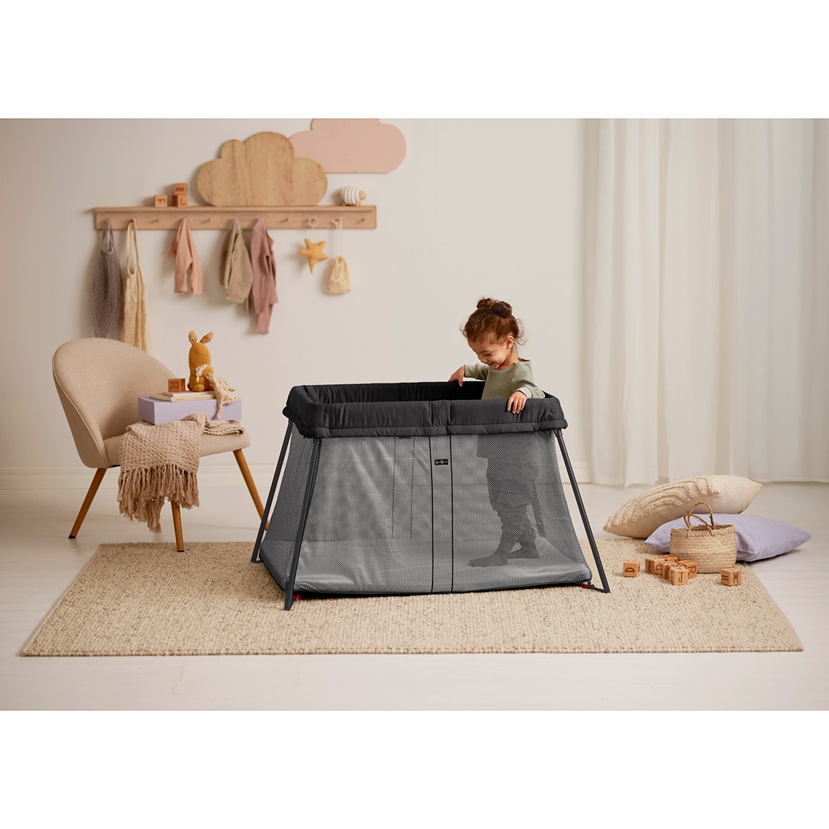 Berço de Viagem Light - Preto Preto-4