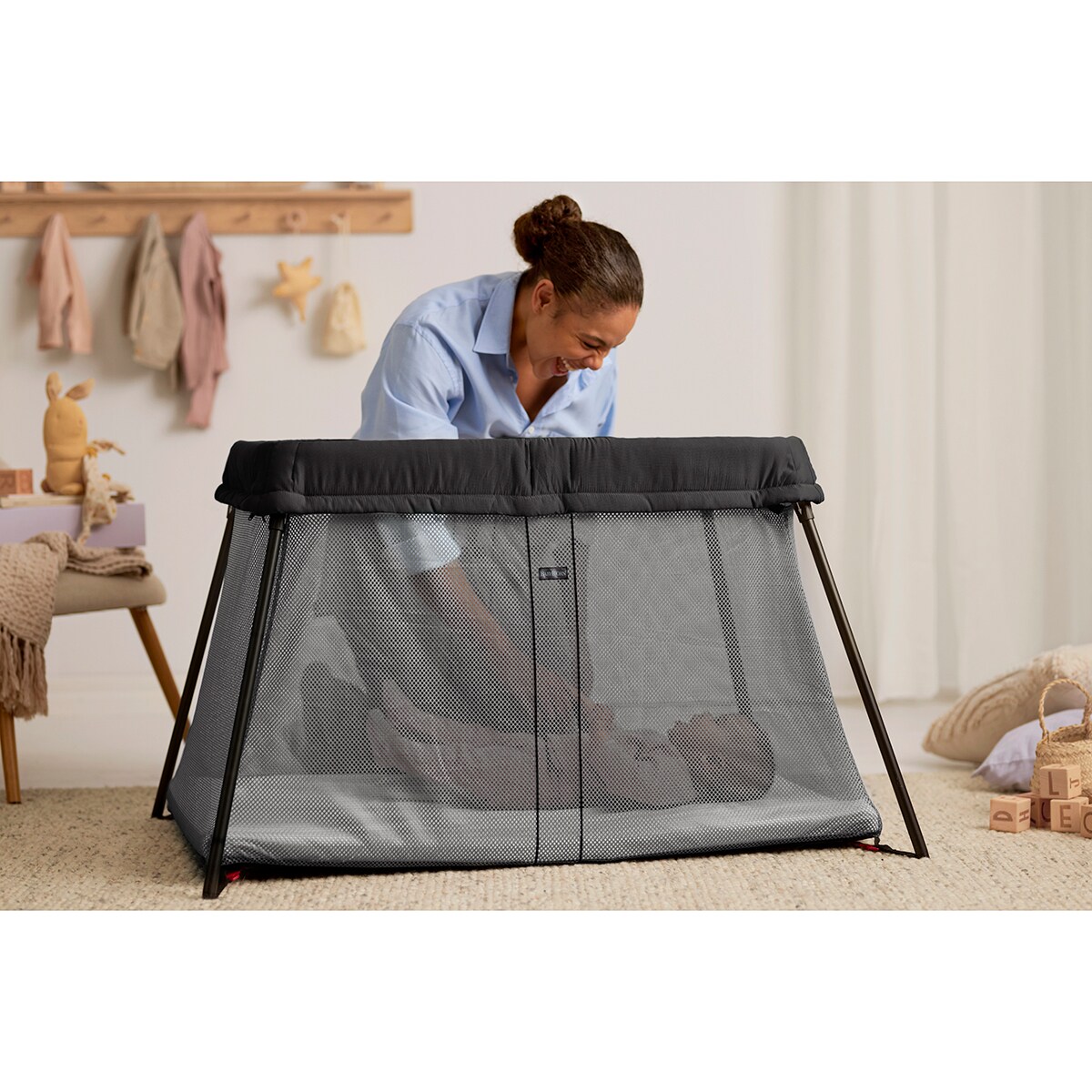 Berço de Viagem Light - Preto Preto-6