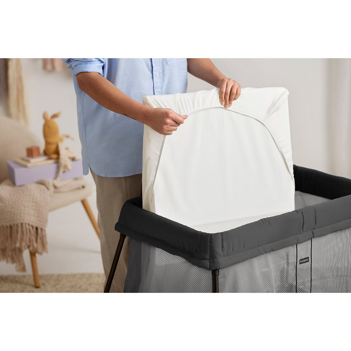 Berço de Viagem Light - Preto Preto-10