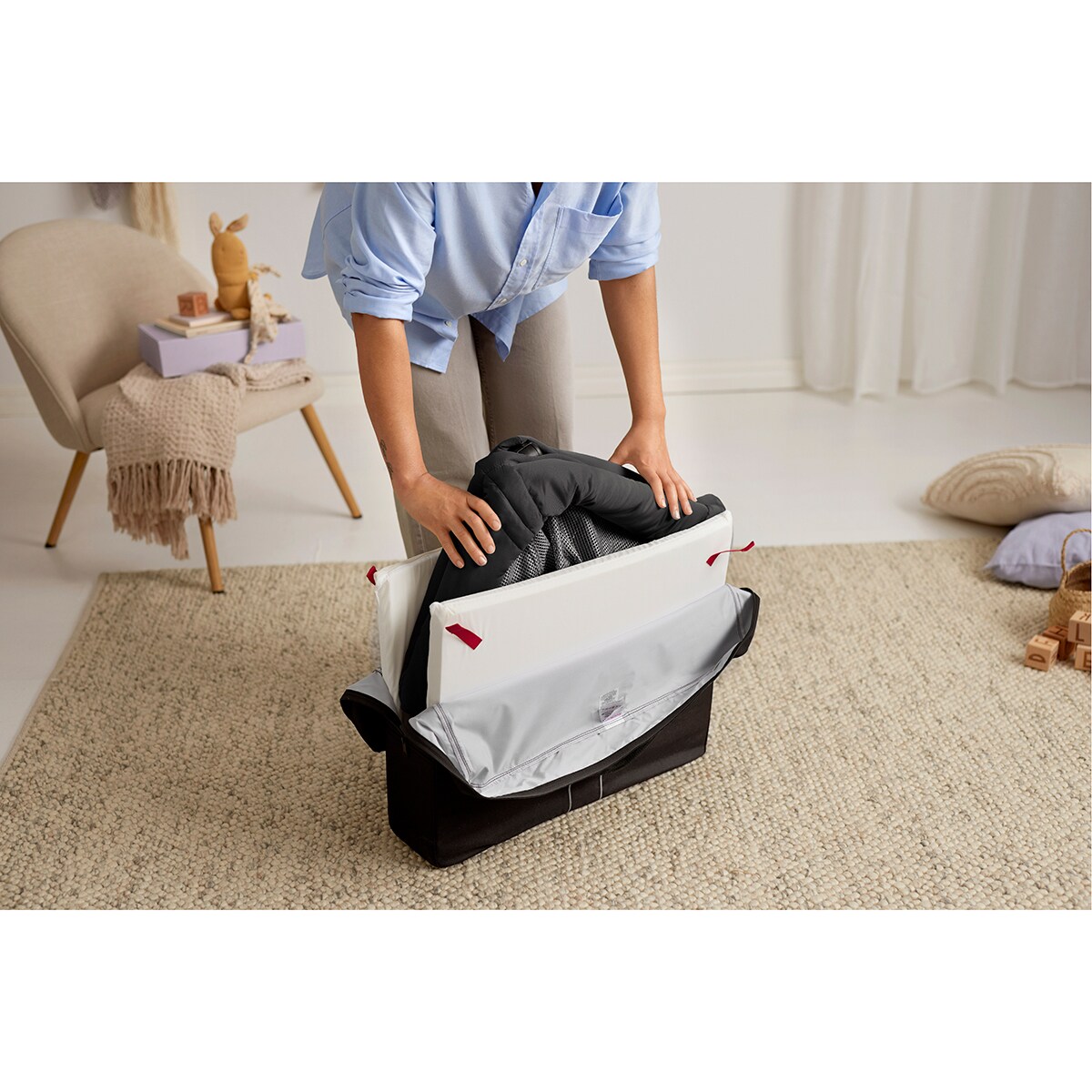 Berço de Viagem Light - Preto Preto-13