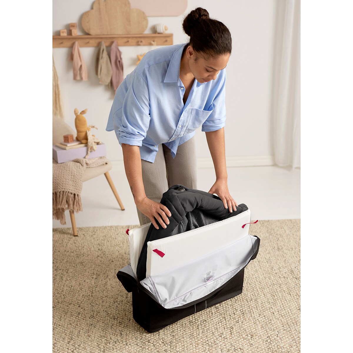 Berço de Viagem Light - Preto Preto-14