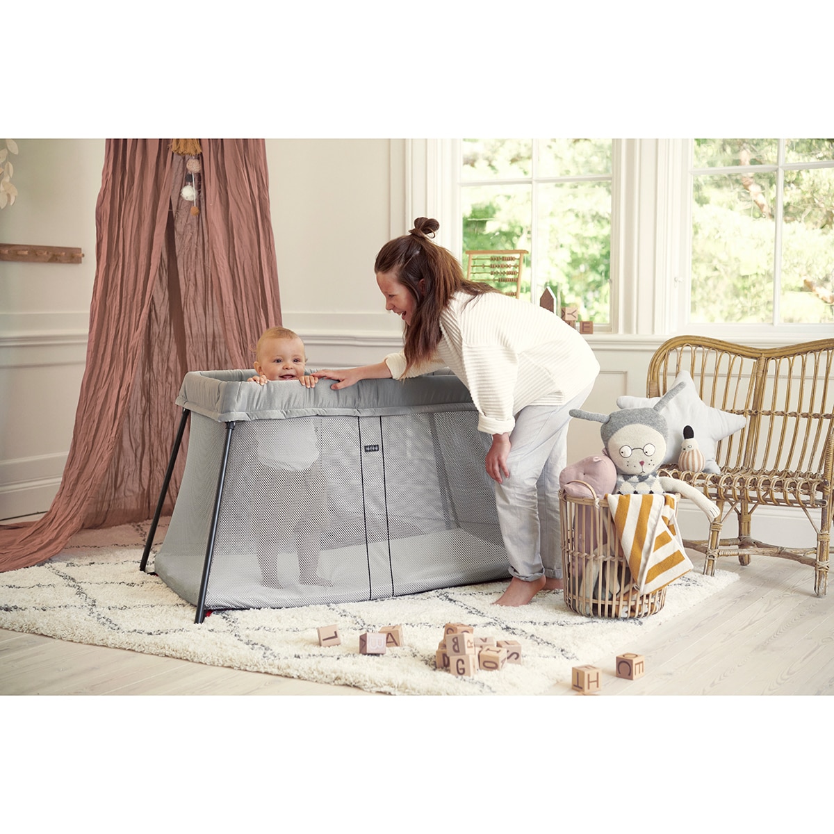 Berço de Viagem Light - Cinzento Cinzento-15