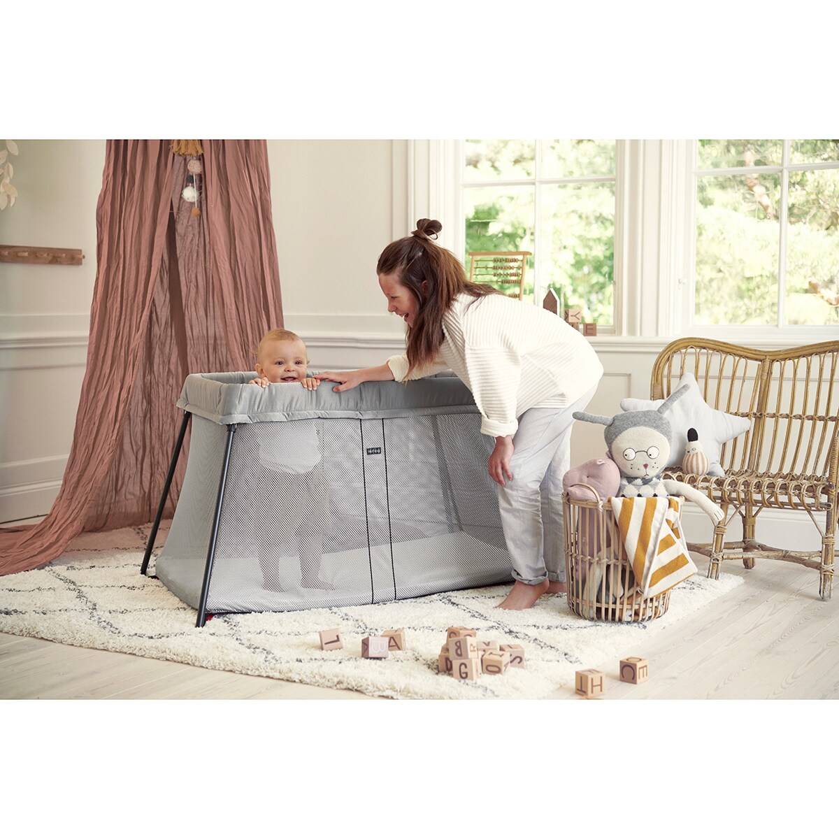 Berço de Viagem Light - Cinzento Cinzento-16