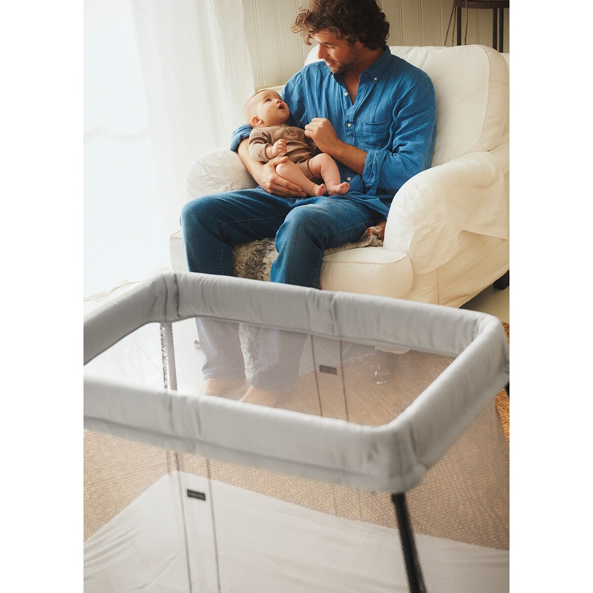 Berço de Viagem Light - Cinzento Cinzento-24