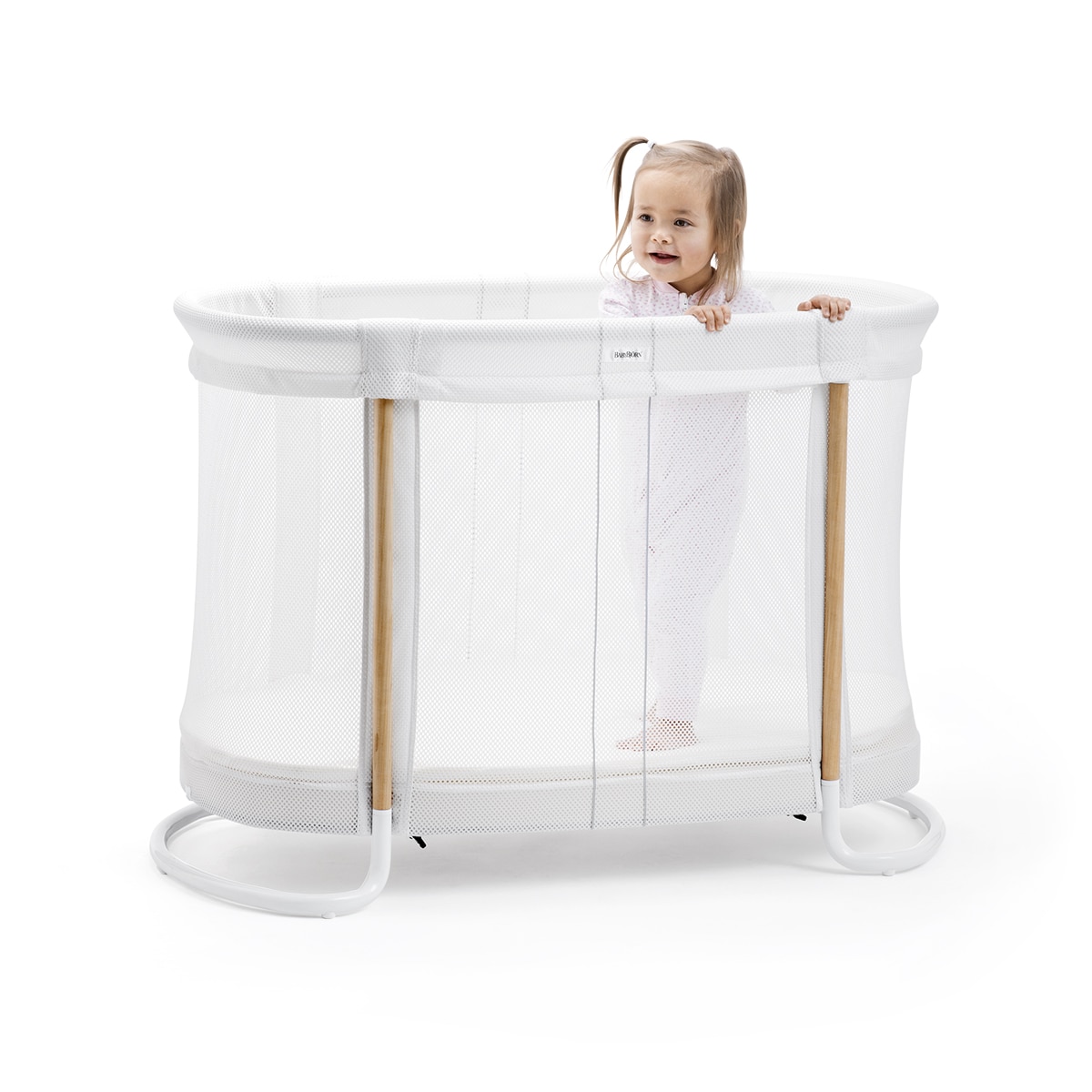 Berço em Tecido Transpirável 57x110 cm - Branco Branco-4