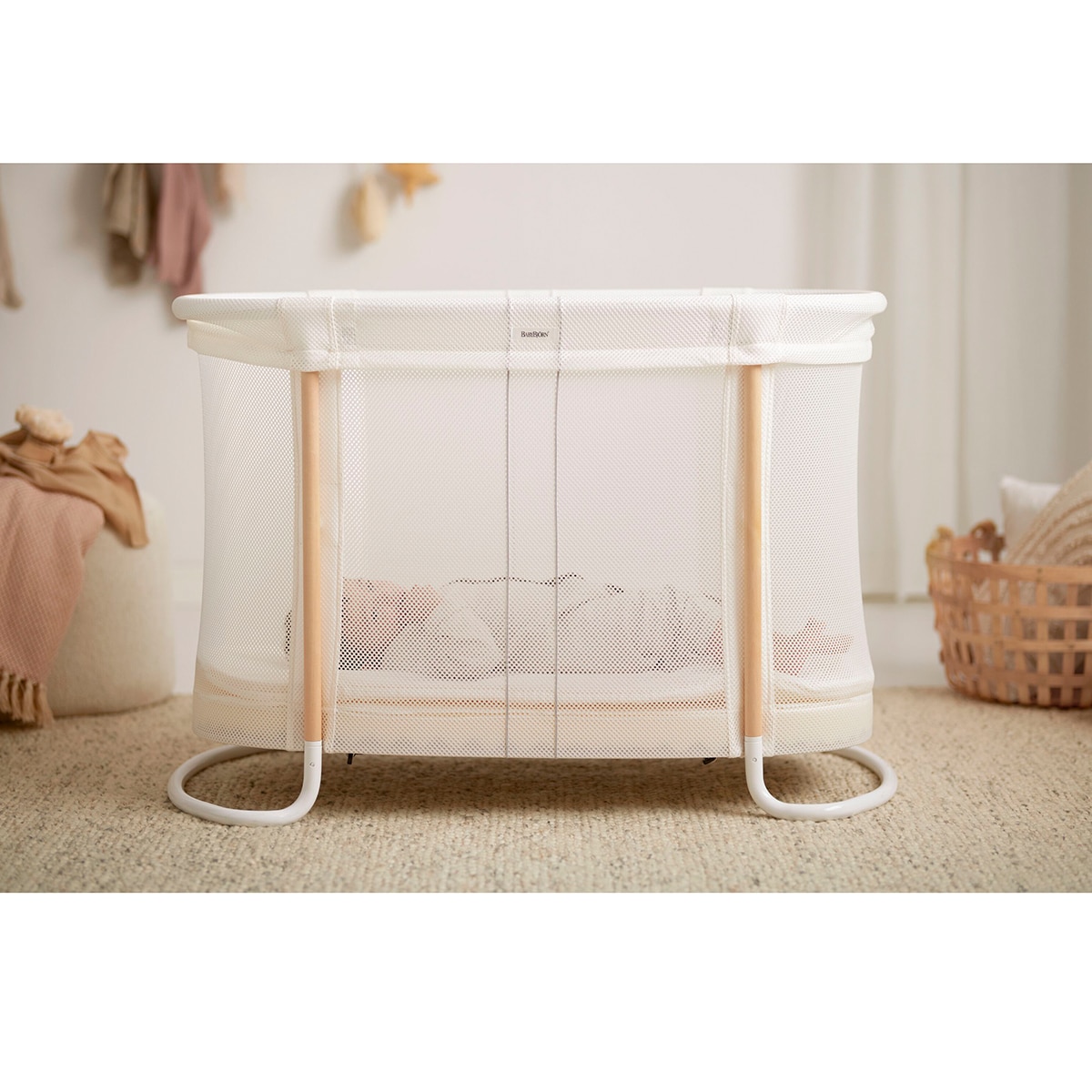 Berço em Tecido Transpirável 57x110 cm - Branco Branco-10