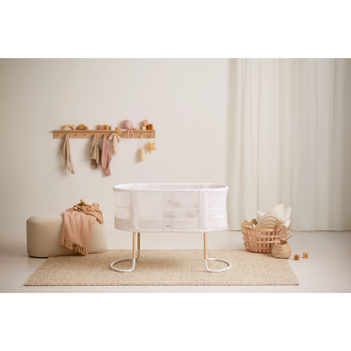 Berço em Tecido Transpirável 57x110 cm - Branco Branco-13