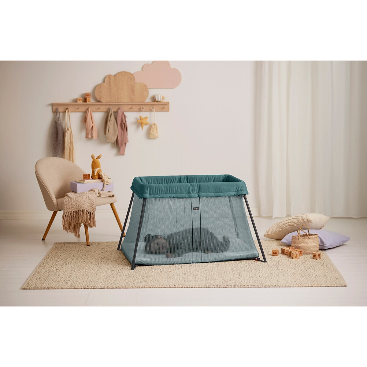 Berço de Viagem Light - Verde-Escuro Verde-escuro-3