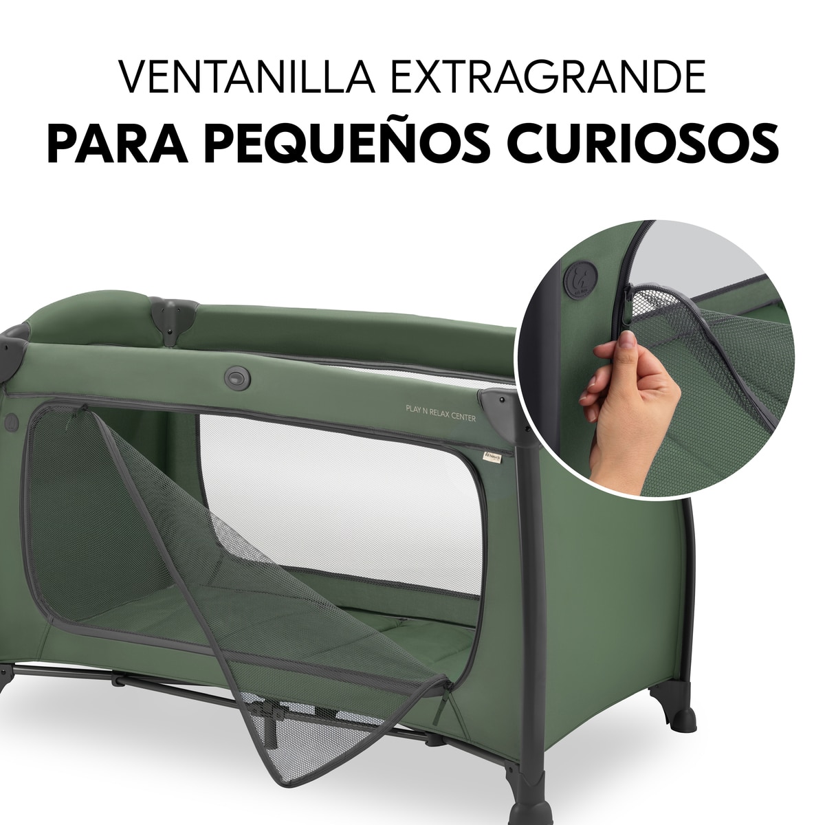 Berço de Viagem Play N Relax Center Verde-escuro-9