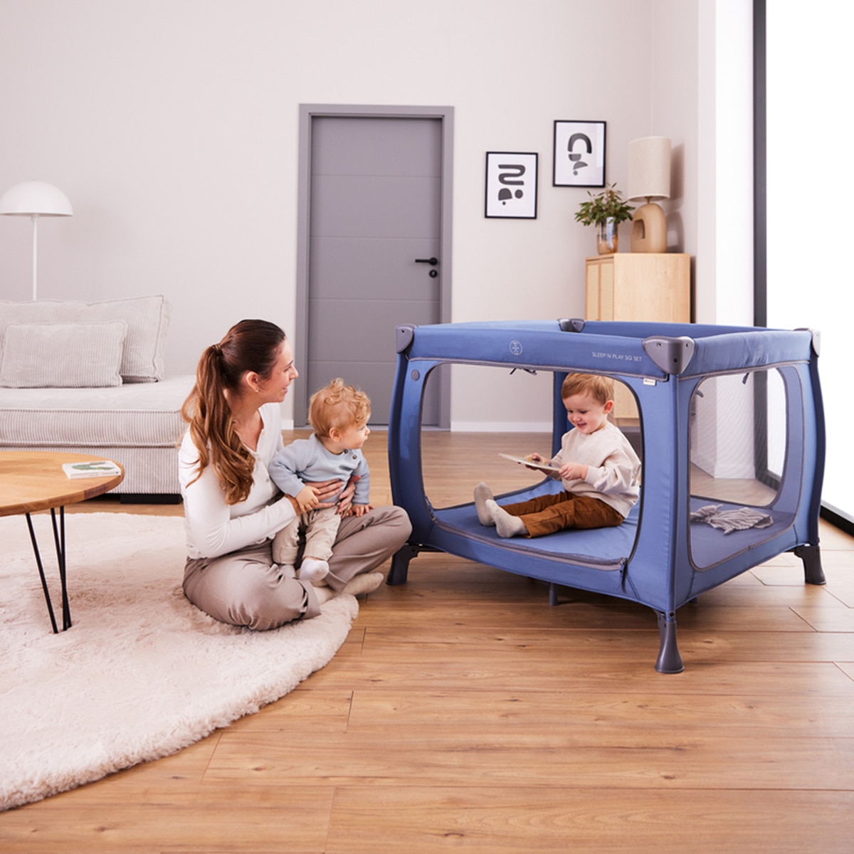 Berço - Parque de Viagem Sleep N Play SQ Set Azul-28