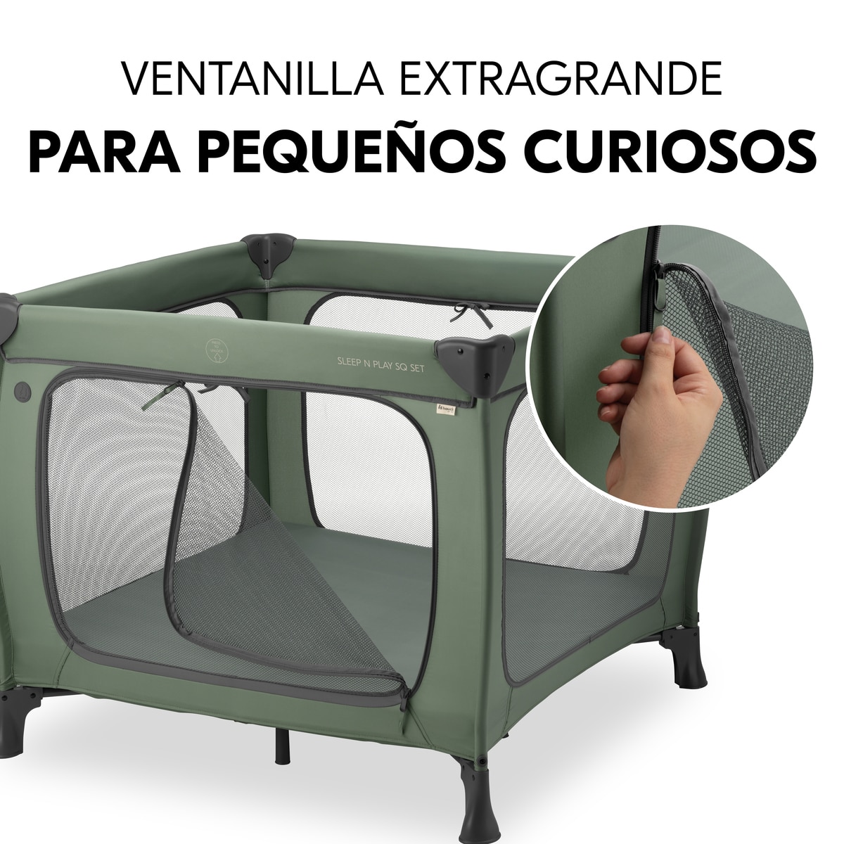 Berço - Parque de Viagem Sleep N Play SQ Set Verde-7