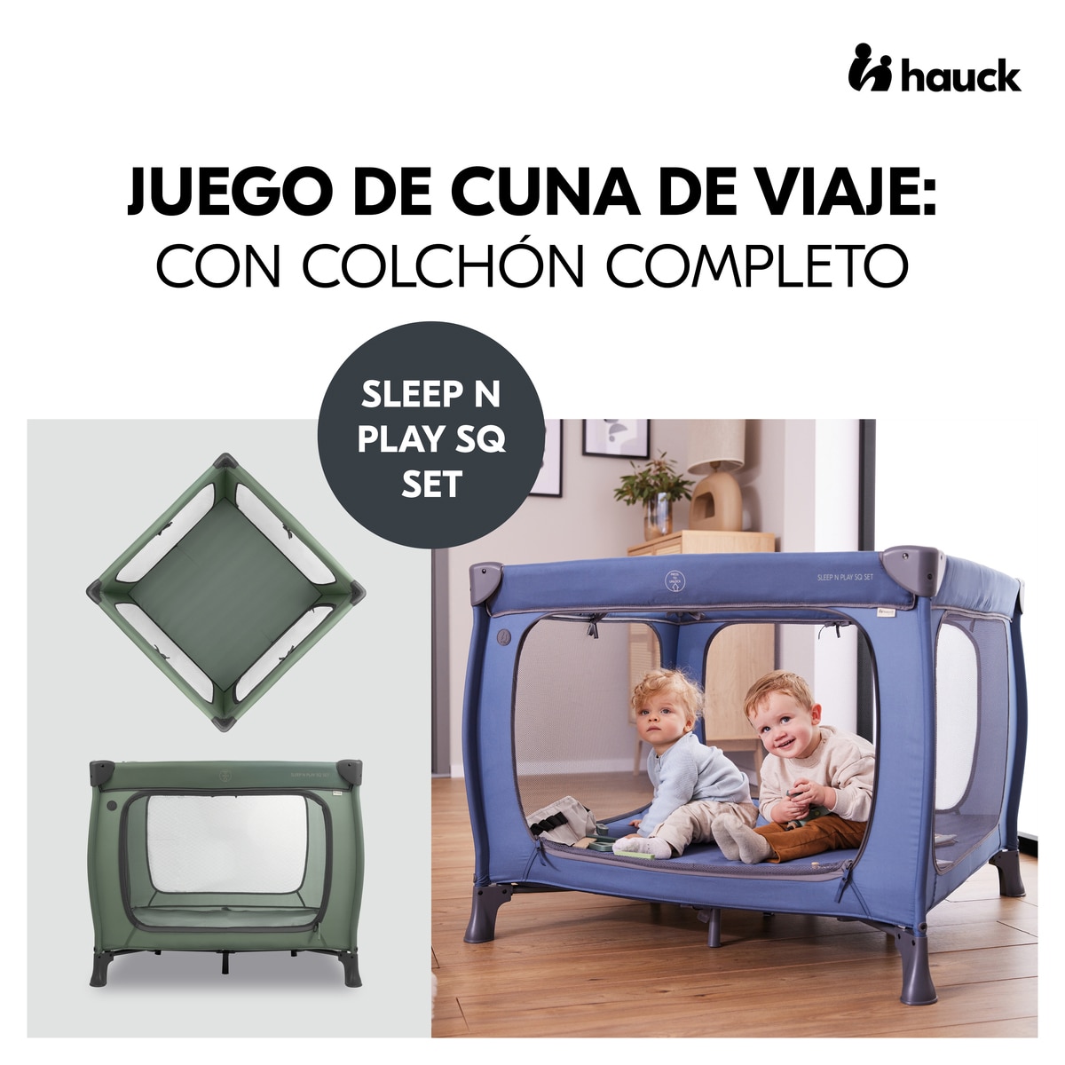Berço - Parque de Viagem Sleep N Play SQ Set Verde-28