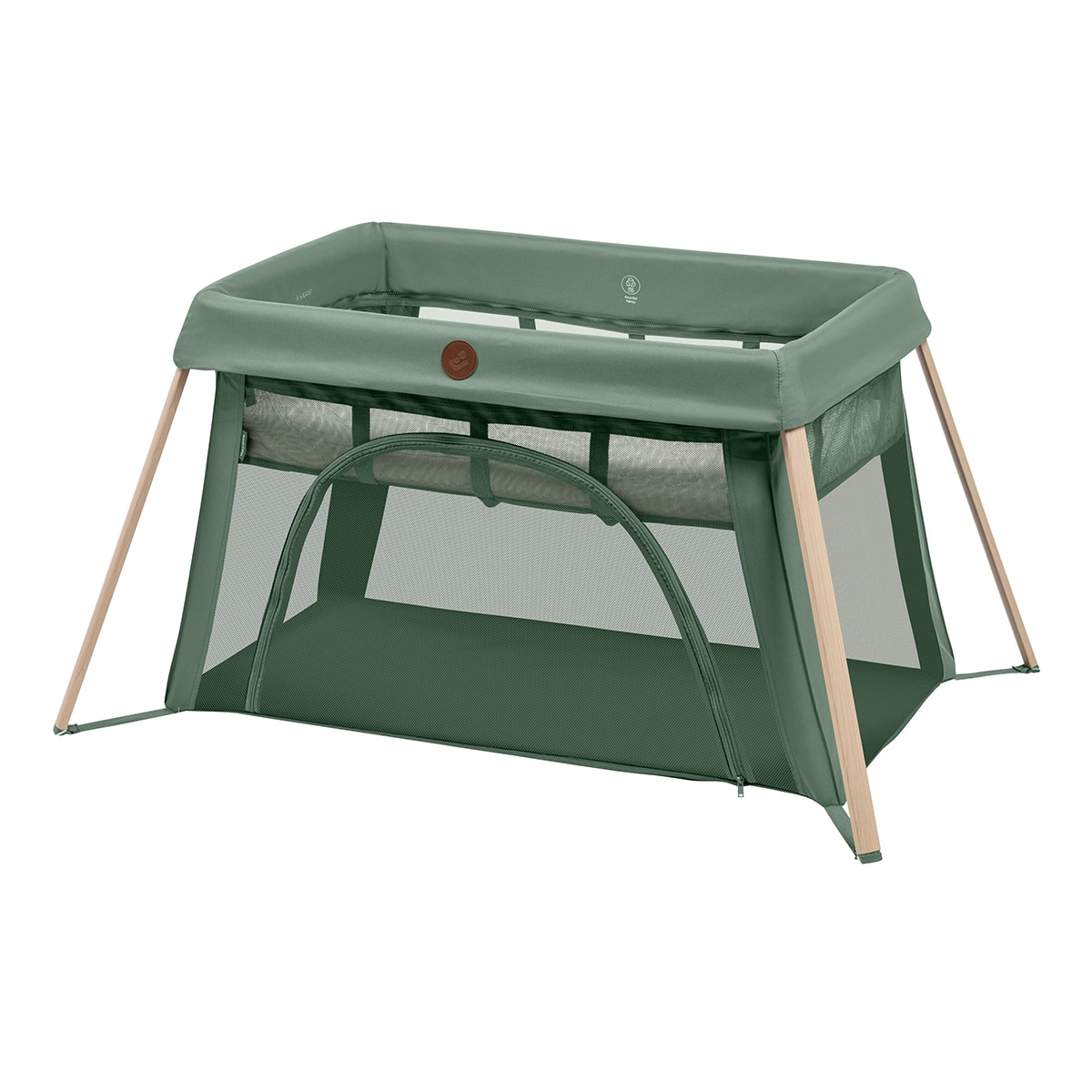 Cuna de viaje ultracompacta Maxi-Cosi Calao Light, 0-3años, 0-9Kg modo recién nacidos, 0-15Kg modo bebé - Verde Verde-3