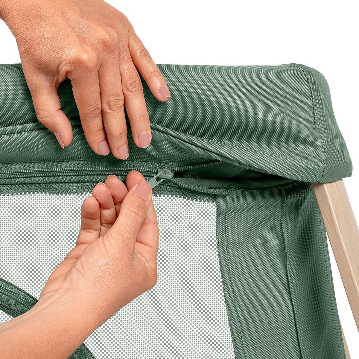 Cuna de viaje ultracompacta Maxi-Cosi Calao Light, 0-3años, 0-9Kg modo recién nacidos, 0-15Kg modo bebé - Verde Verde-8