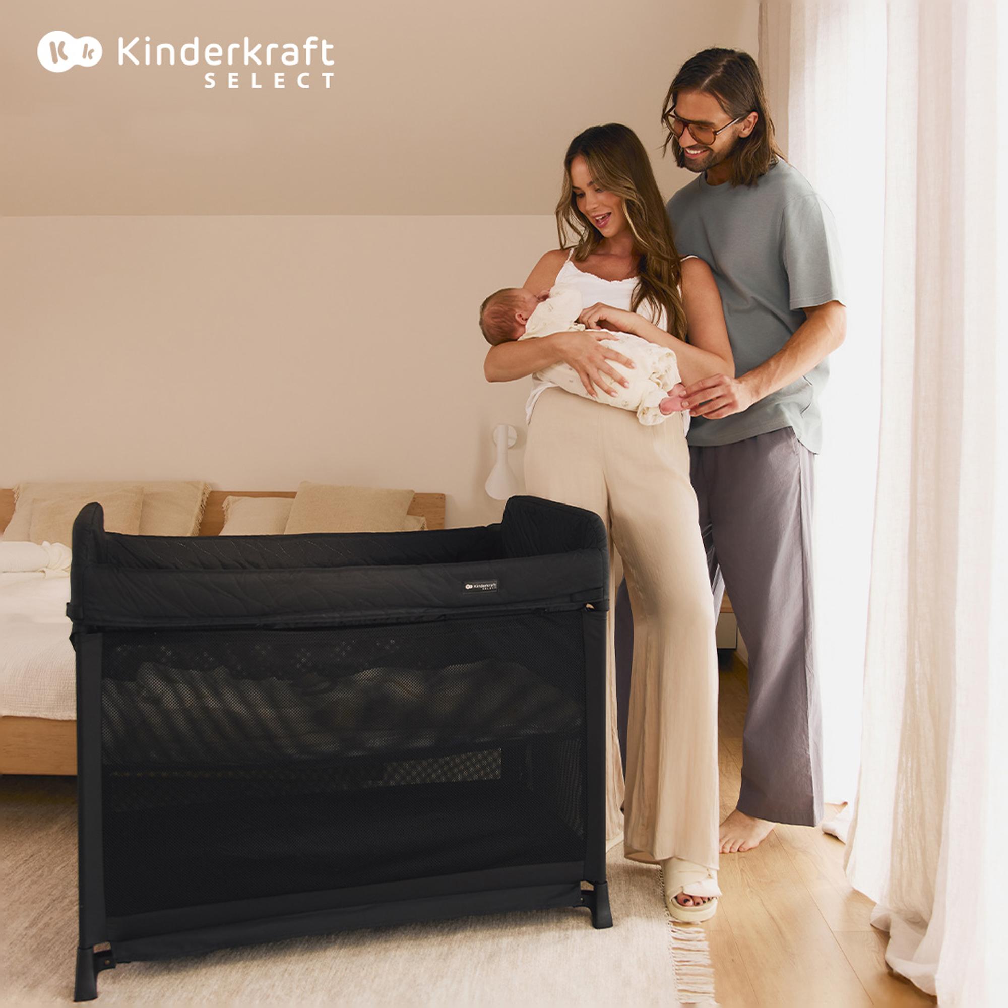 Cuna de viaje Kinderkraft MOON DREAM - Negro Negro-12