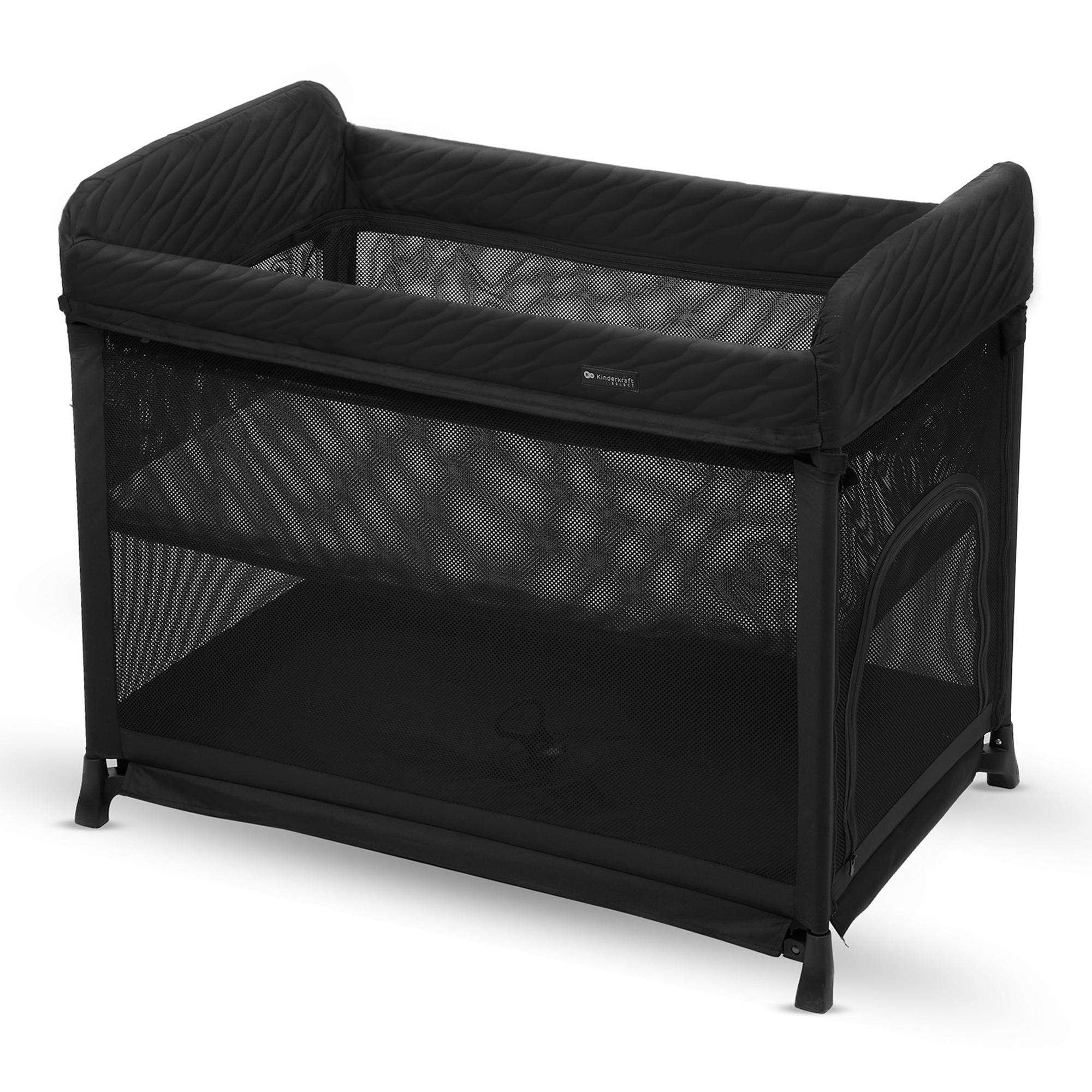 Cuna de viaje Kinderkraft MOON DREAM - Negro Negro-15