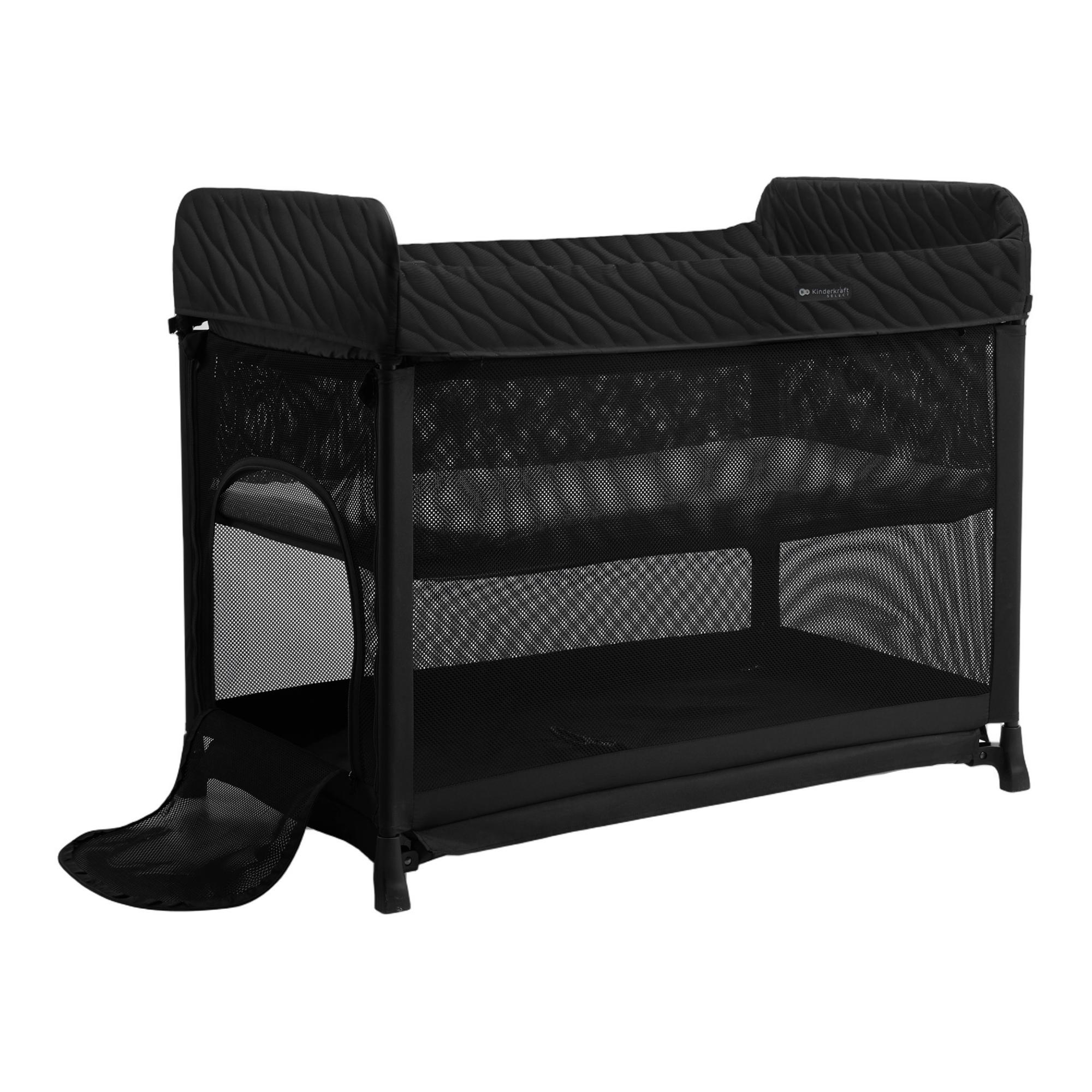 Cuna de viaje Kinderkraft MOON DREAM - Negro Negro-16