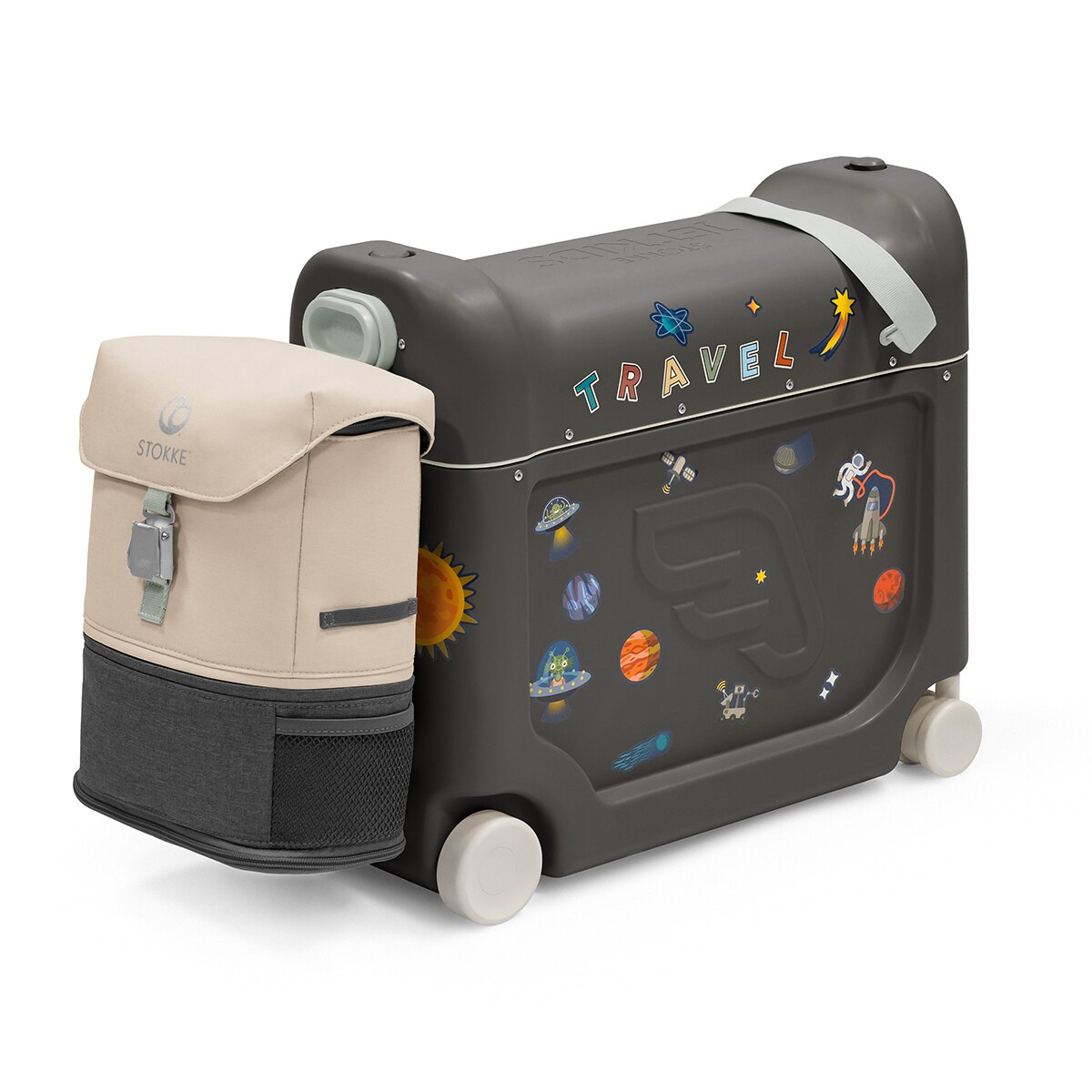 Maleta con cama de viaje Stokke Jetkids - Gris oscuro Gris oscuro-3