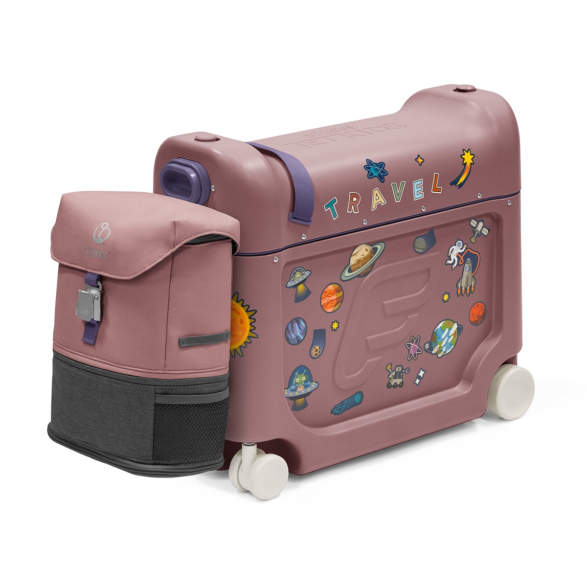 Mala com Cama de Viagem Jetkids Lilás-4